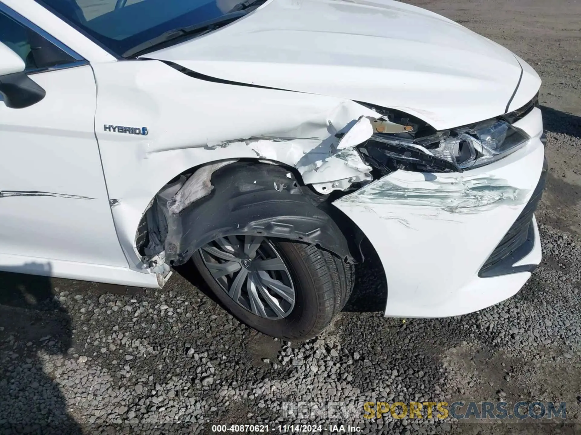 6 fotografías del automóvil dañado 4T1B31HK7KU516231 TOYOTA CAMRY HYBRID 2019