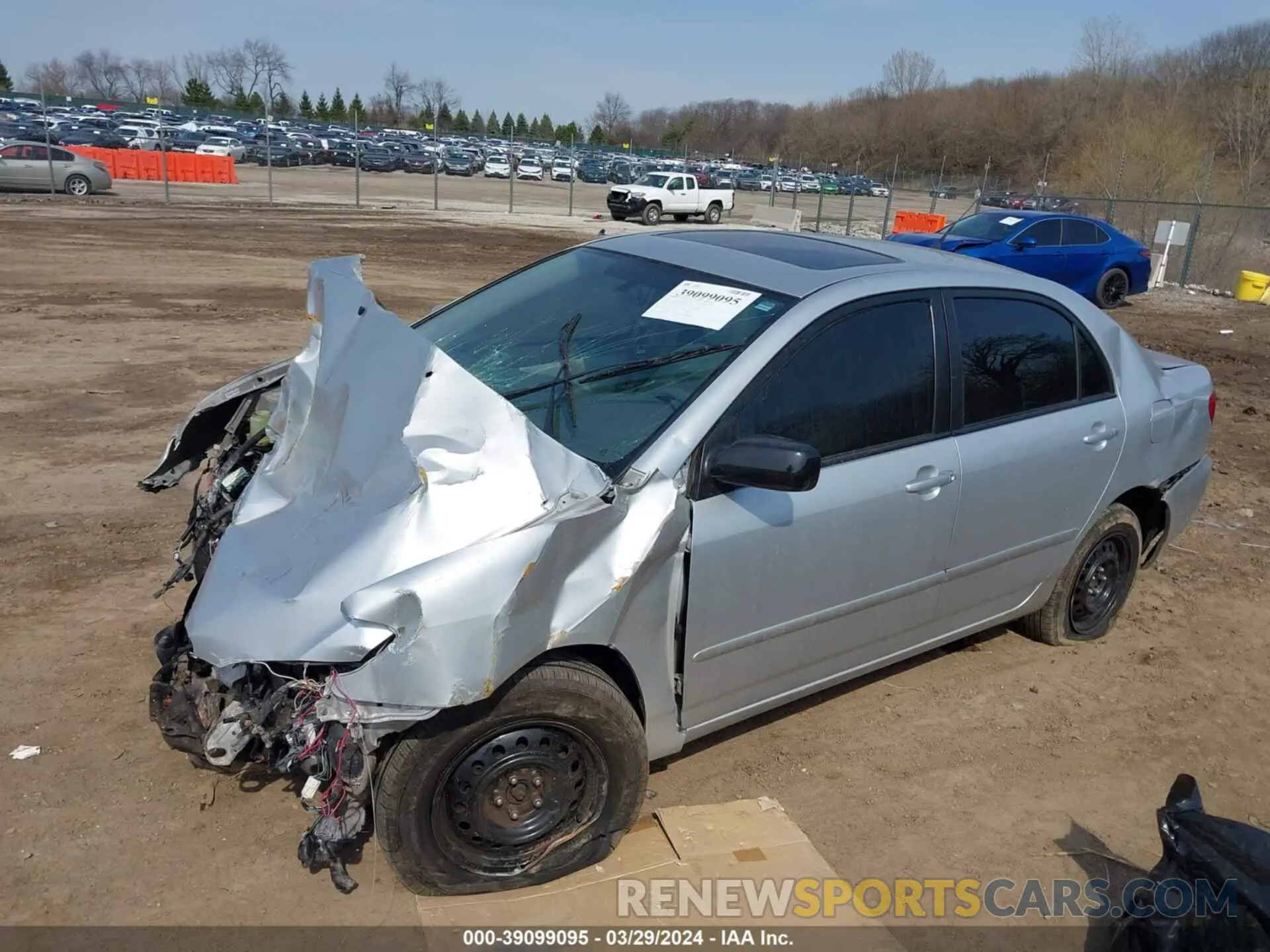 2 fotografías del automóvil dañado 1NXBR30E37Z793126 TOYOTA COROLLA 2007
