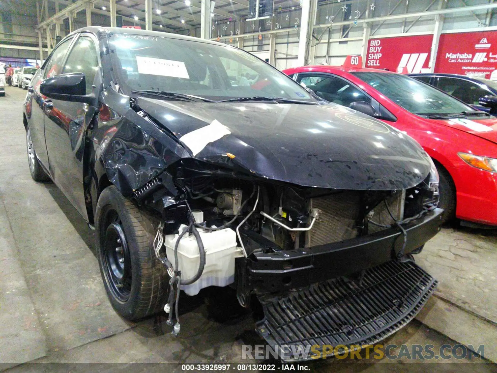1 fotografías del automóvil dañado 001BURHE3KC165003 TOYOTA COROLLA 2019