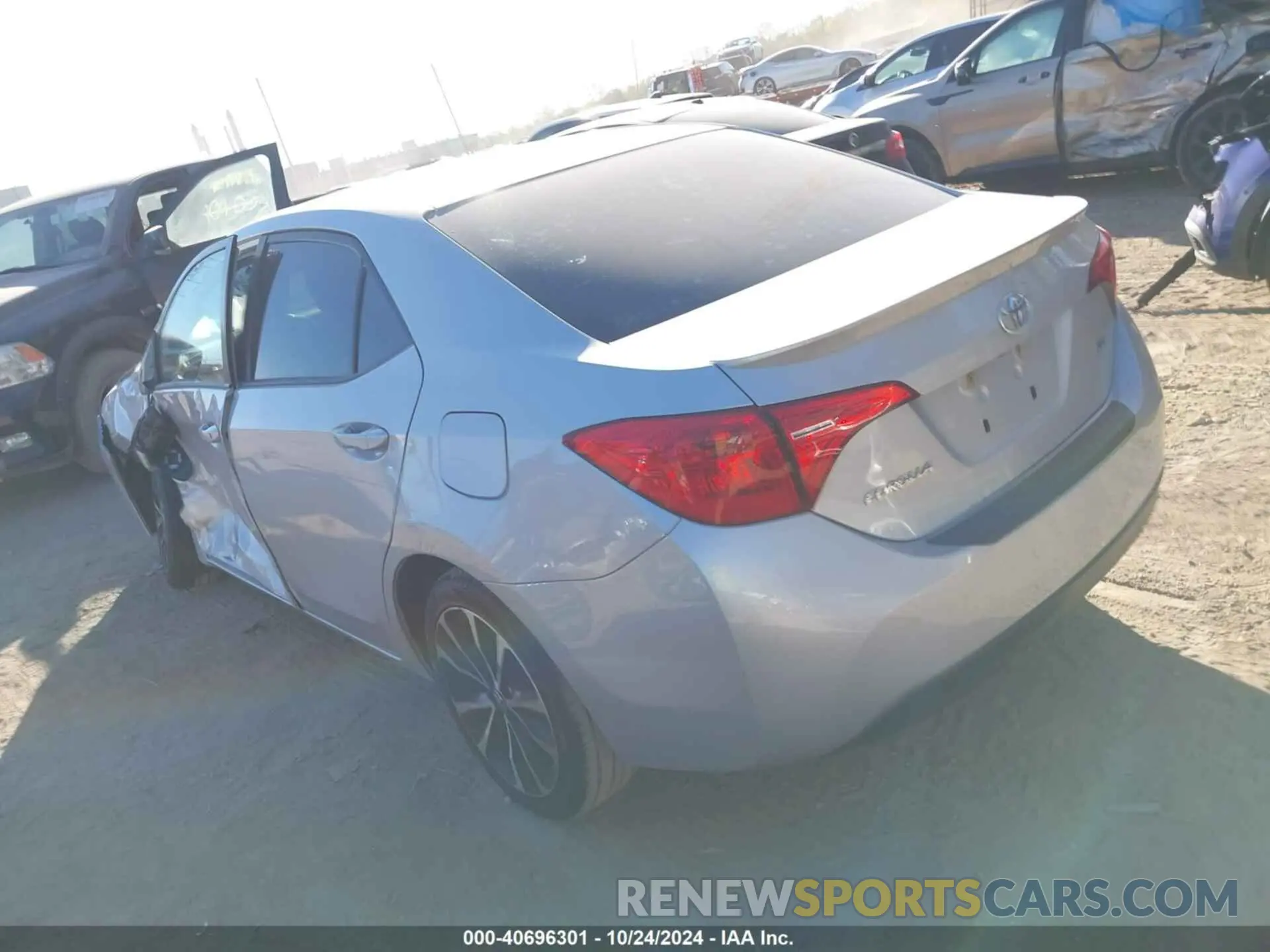 3 fotografías del automóvil dañado 2T1BURHE0KC126045 TOYOTA COROLLA 2019