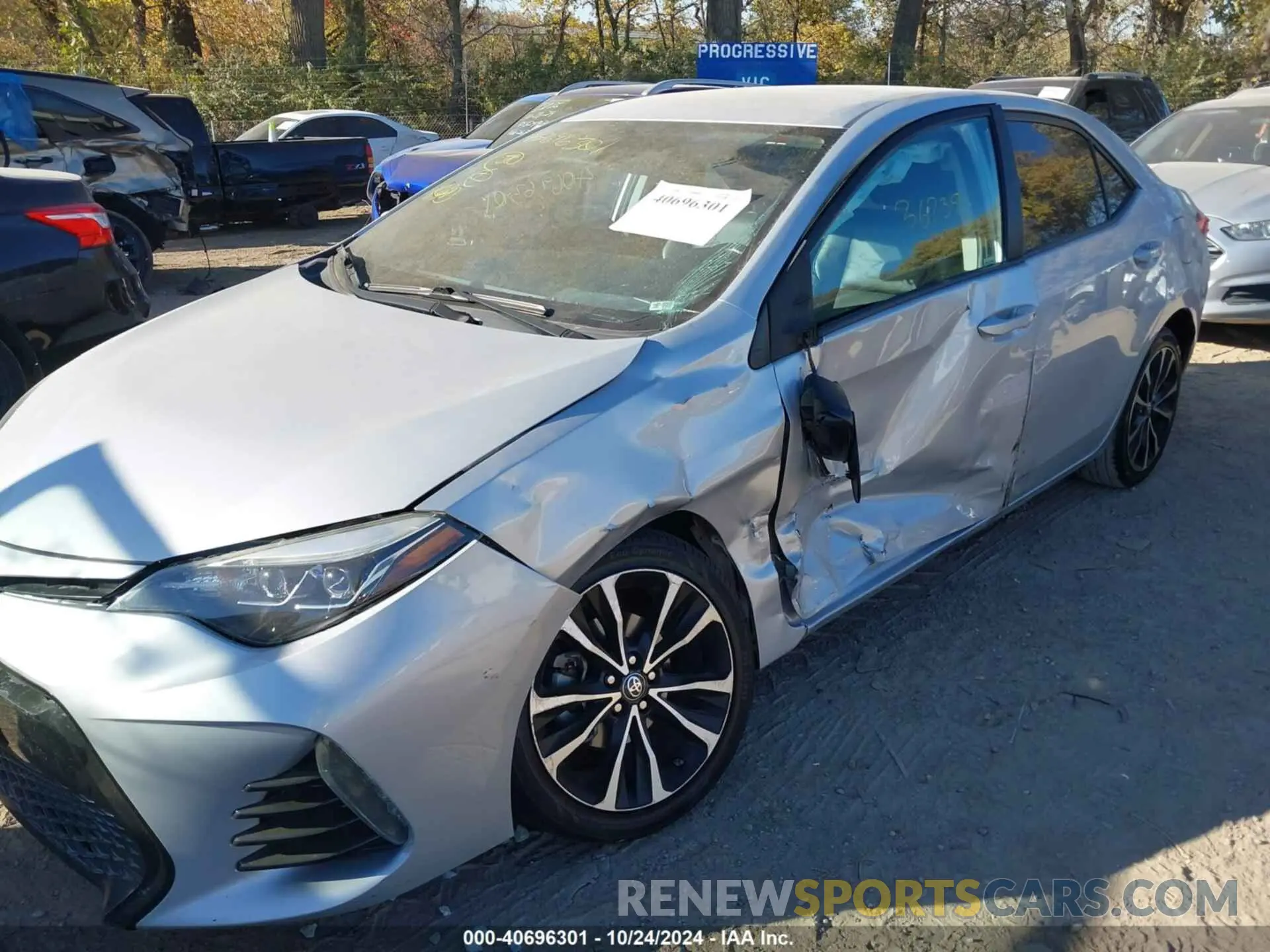 6 fotografías del automóvil dañado 2T1BURHE0KC126045 TOYOTA COROLLA 2019