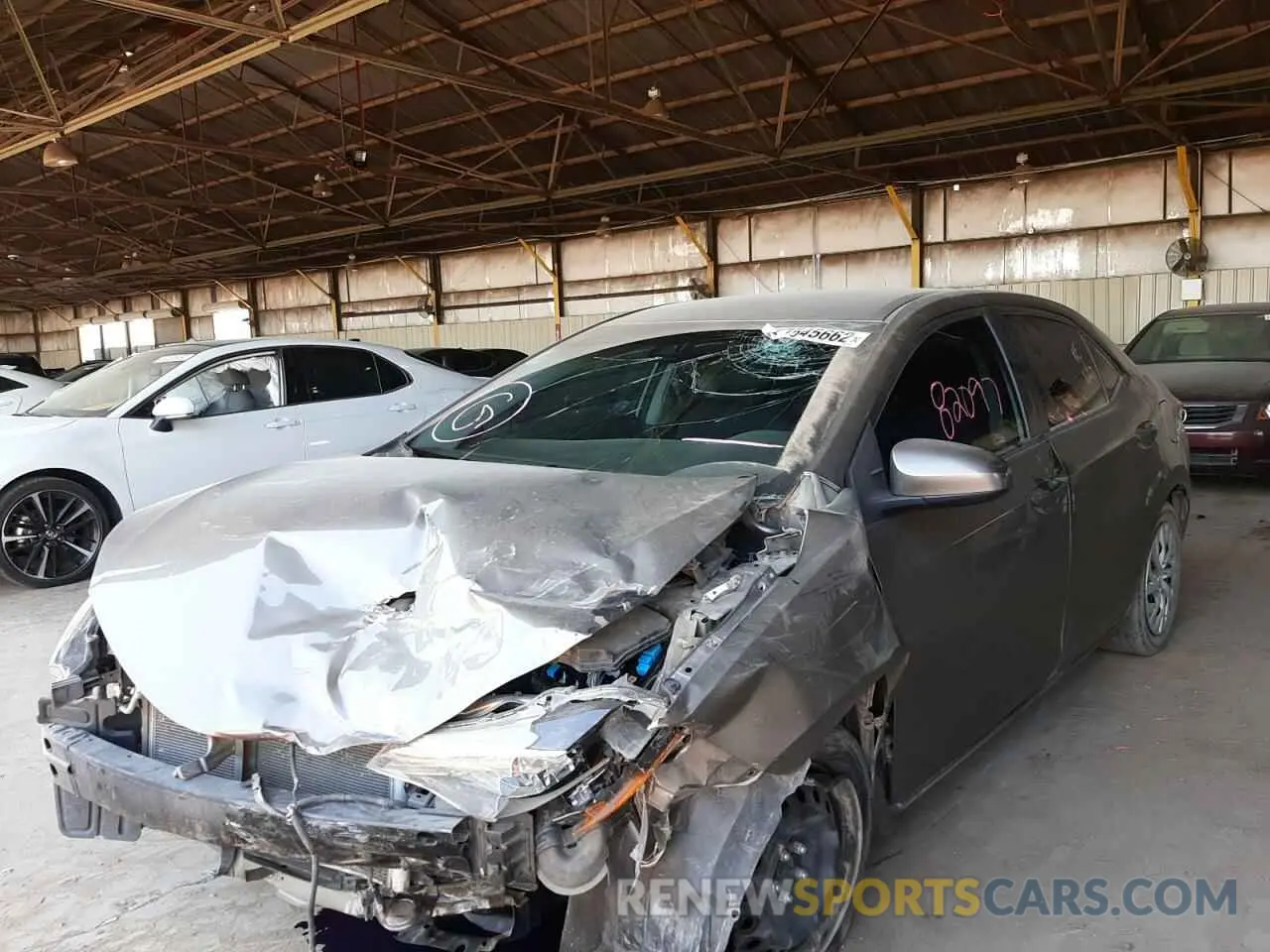 9 fotografías del automóvil dañado 2T1BURHE0KC135070 TOYOTA COROLLA 2019