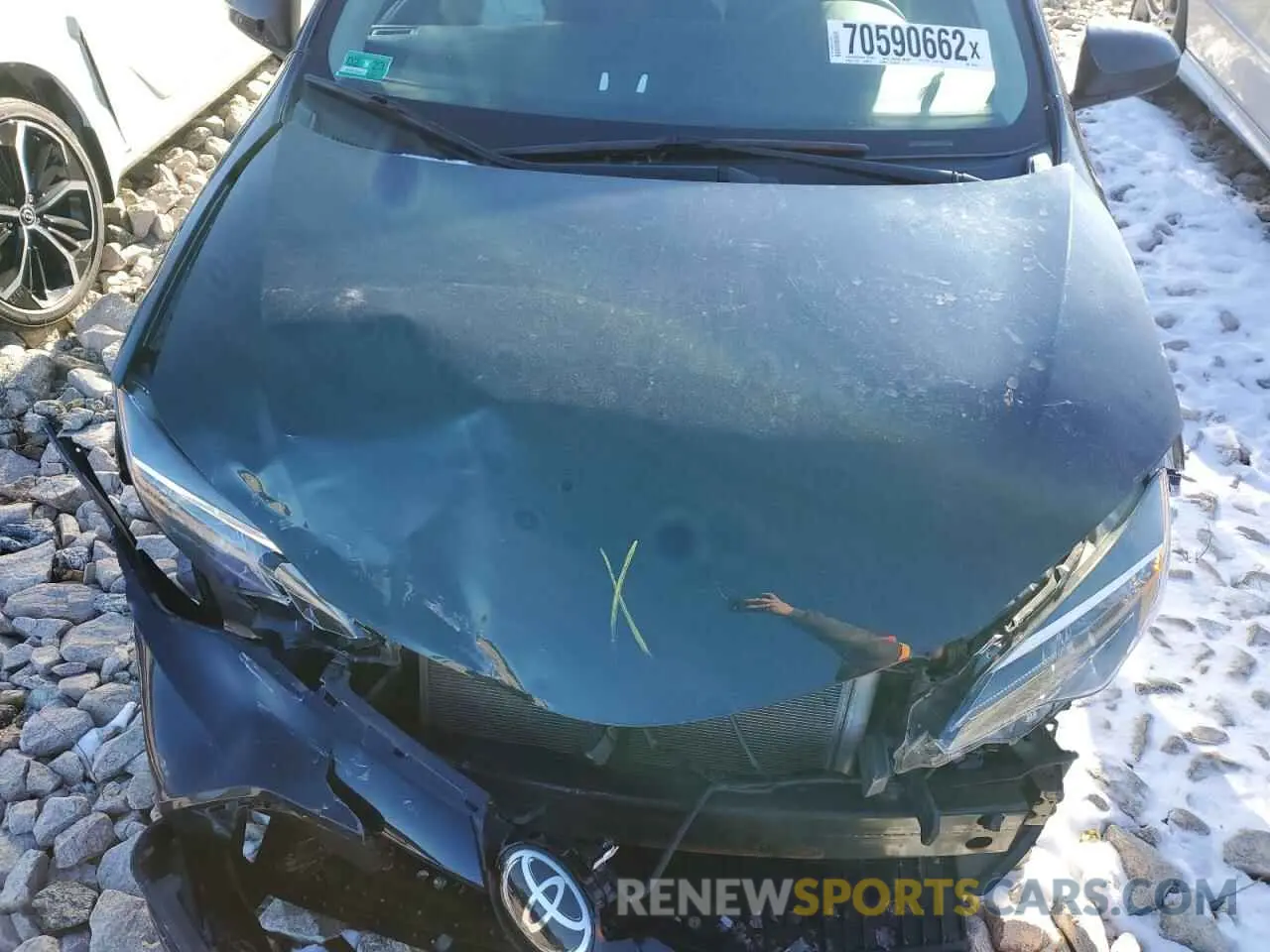 11 fotografías del automóvil dañado 2T1BURHE0KC143301 TOYOTA COROLLA 2019