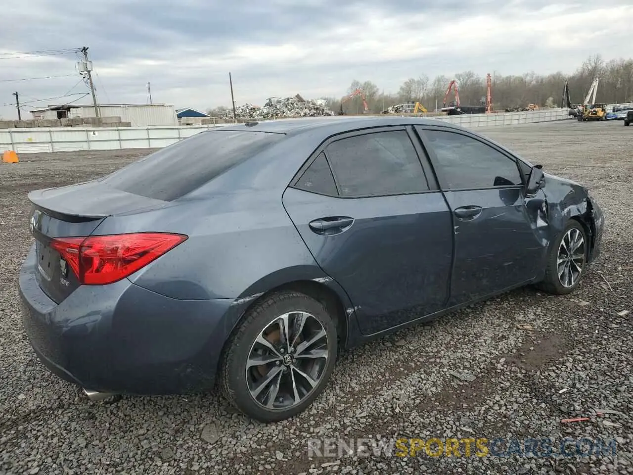 3 fotografías del automóvil dañado 2T1BURHE0KC153360 TOYOTA COROLLA 2019