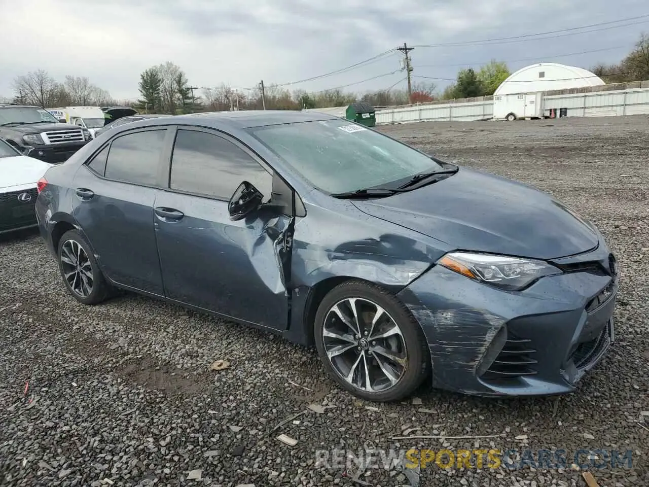 4 fotografías del automóvil dañado 2T1BURHE0KC153360 TOYOTA COROLLA 2019