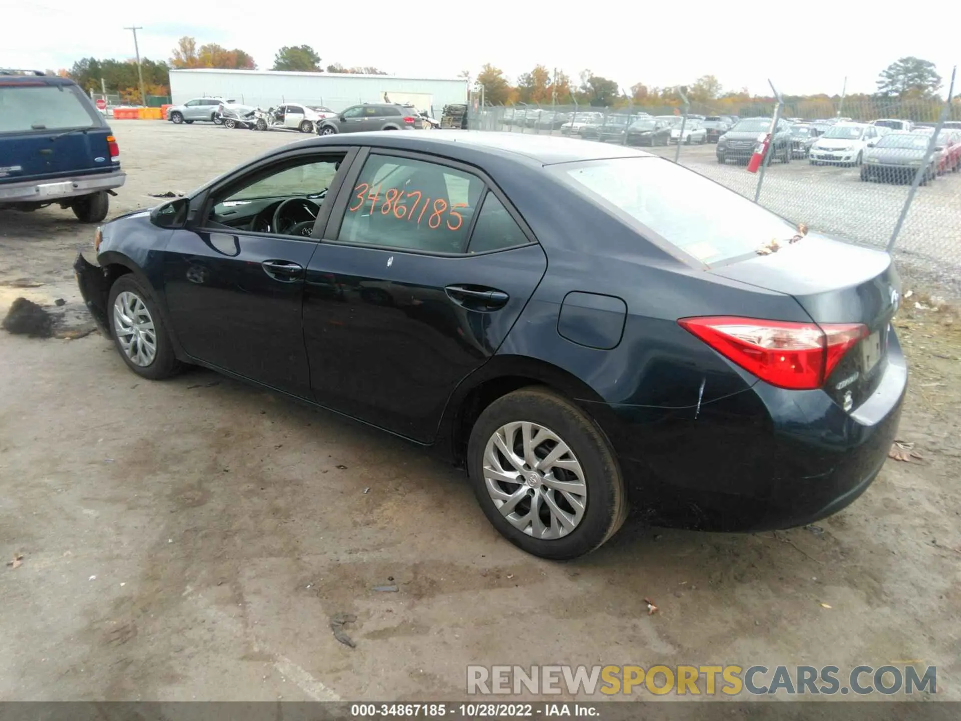 3 fotografías del automóvil dañado 2T1BURHE0KC154945 TOYOTA COROLLA 2019