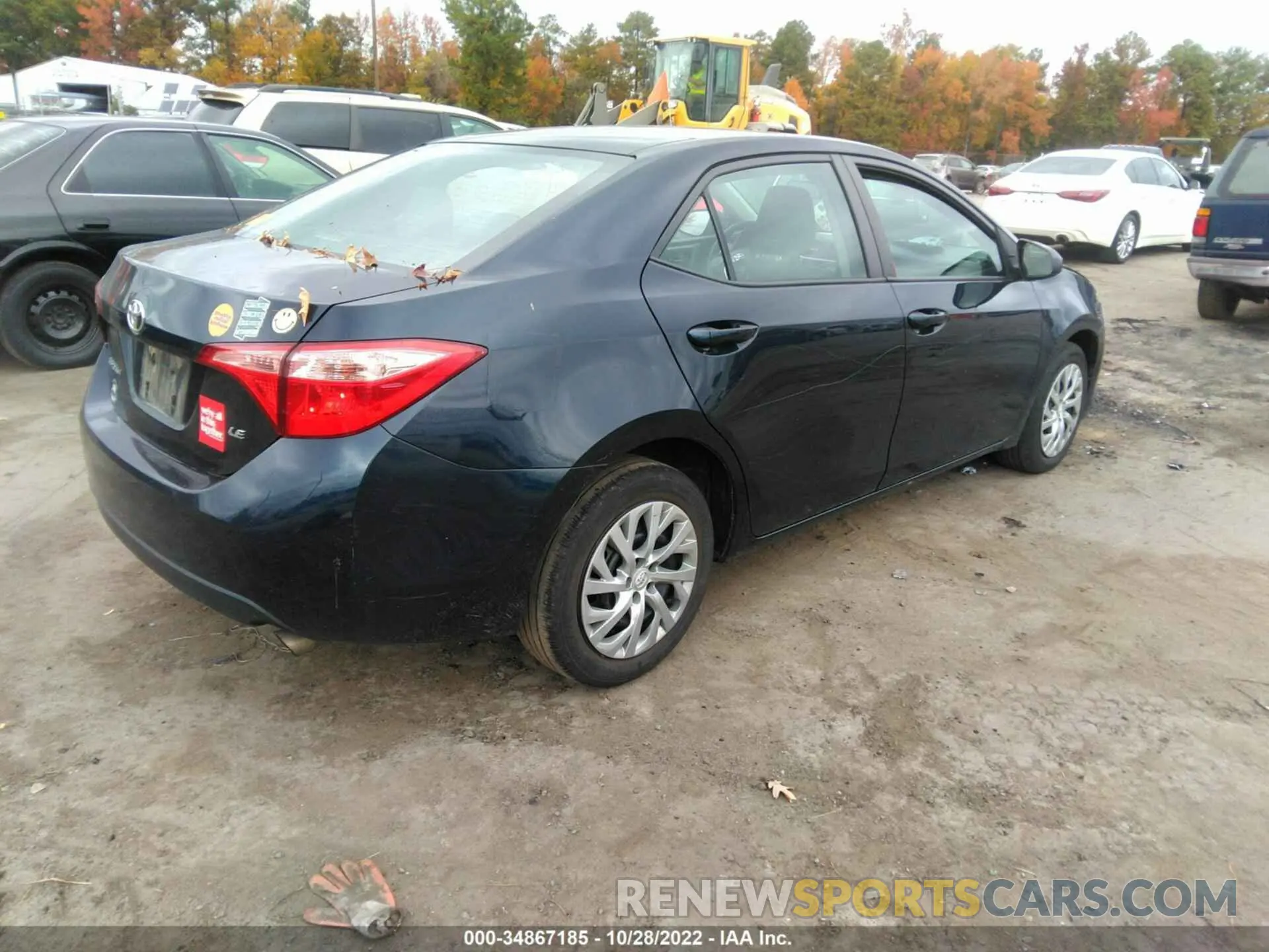 4 fotografías del automóvil dañado 2T1BURHE0KC154945 TOYOTA COROLLA 2019