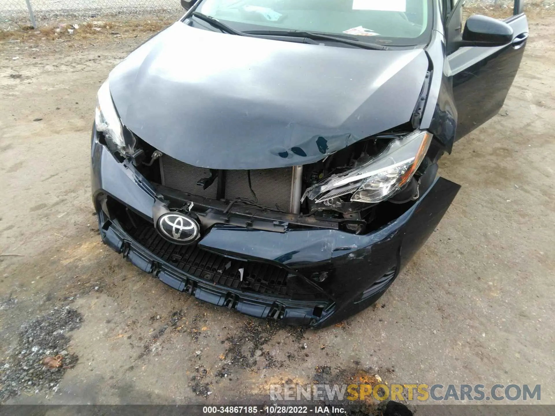 6 fotografías del automóvil dañado 2T1BURHE0KC154945 TOYOTA COROLLA 2019