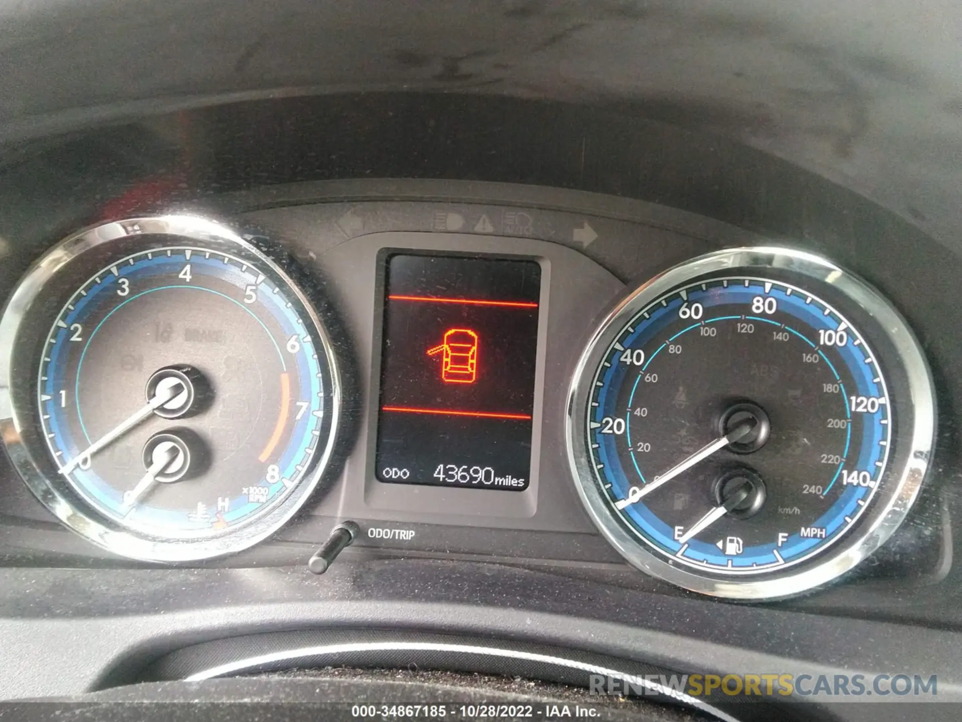 7 fotografías del automóvil dañado 2T1BURHE0KC154945 TOYOTA COROLLA 2019