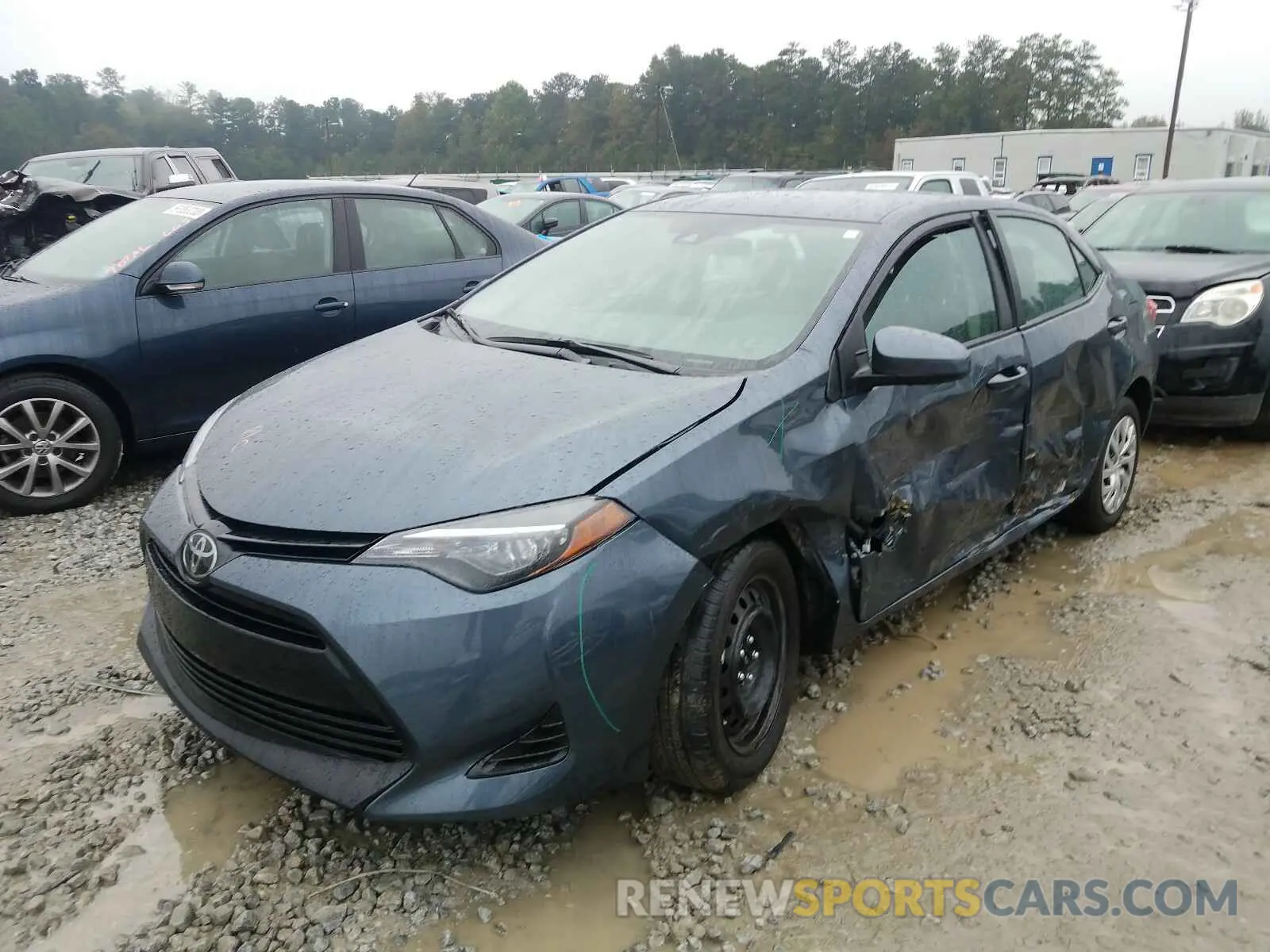 2 fotografías del automóvil dañado 2T1BURHE0KC163743 TOYOTA COROLLA 2019