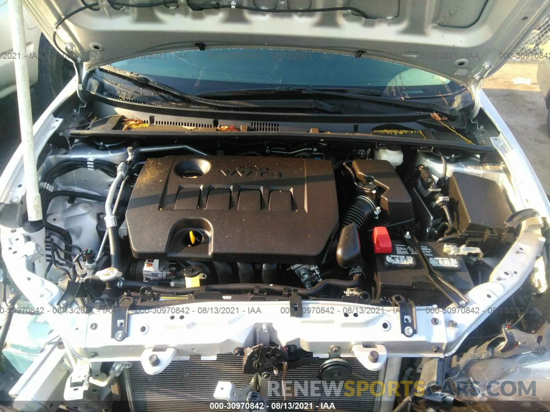 10 fotografías del automóvil dañado 2T1BURHE0KC164035 TOYOTA COROLLA 2019