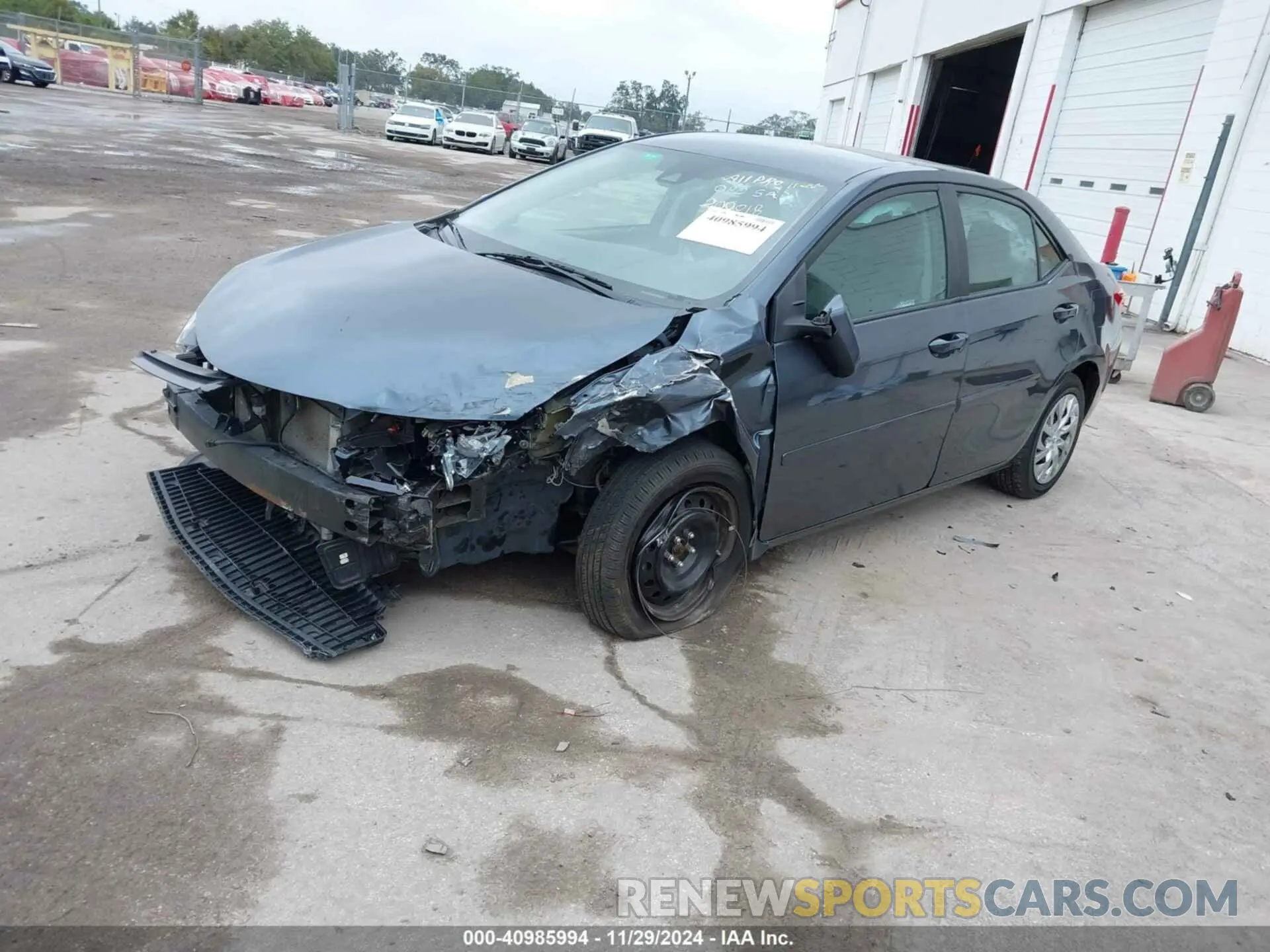 2 fotografías del automóvil dañado 2T1BURHE0KC165069 TOYOTA COROLLA 2019