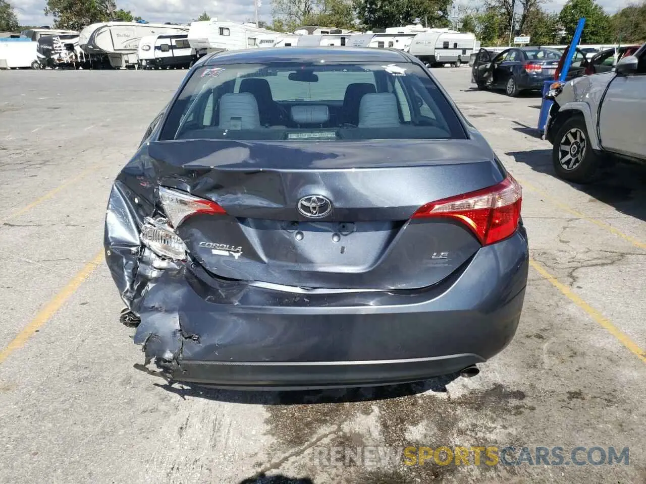 6 fotografías del automóvil dañado 2T1BURHE0KC165590 TOYOTA COROLLA 2019