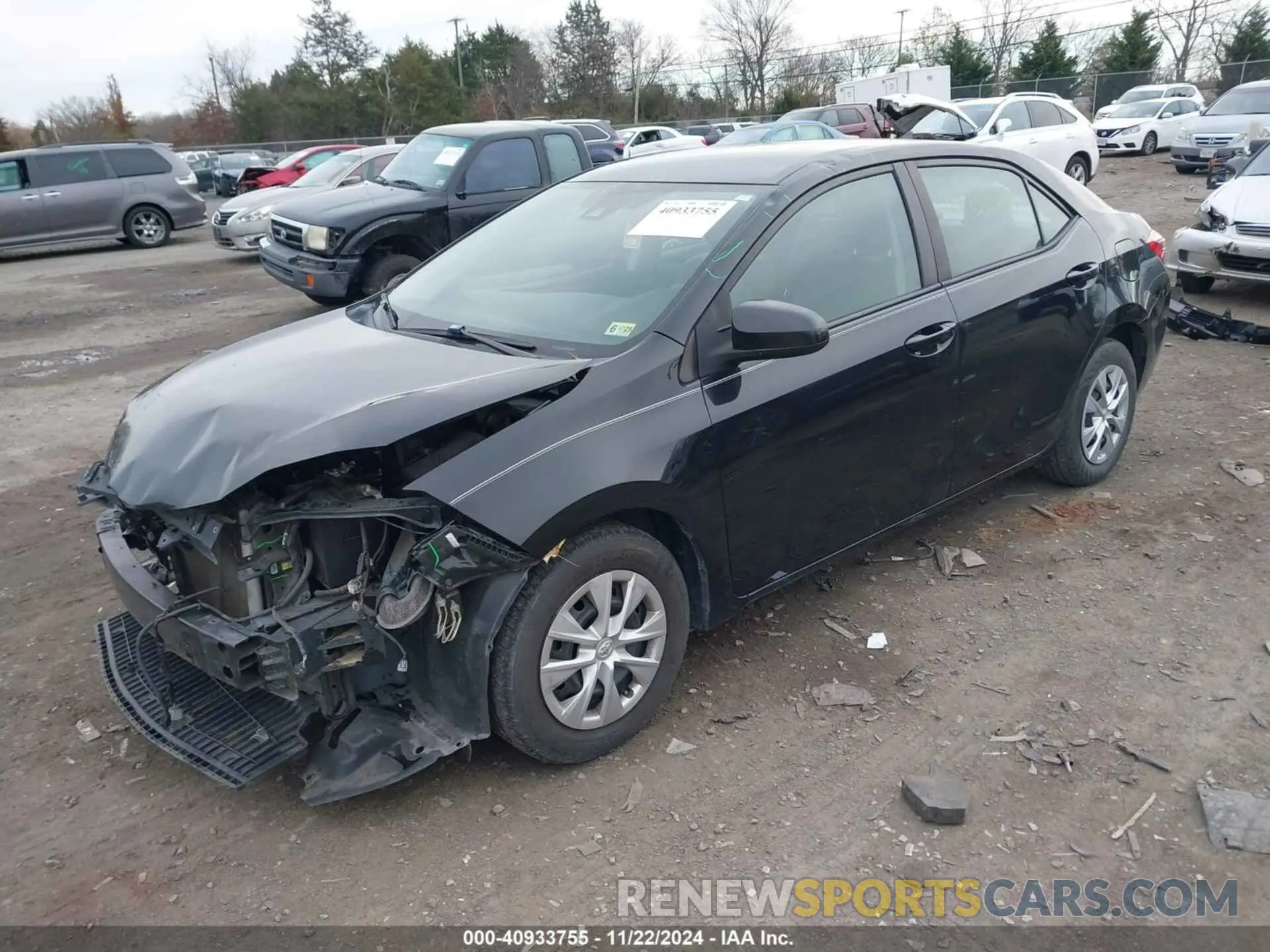 2 fotografías del automóvil dañado 2T1BURHE0KC166948 TOYOTA COROLLA 2019