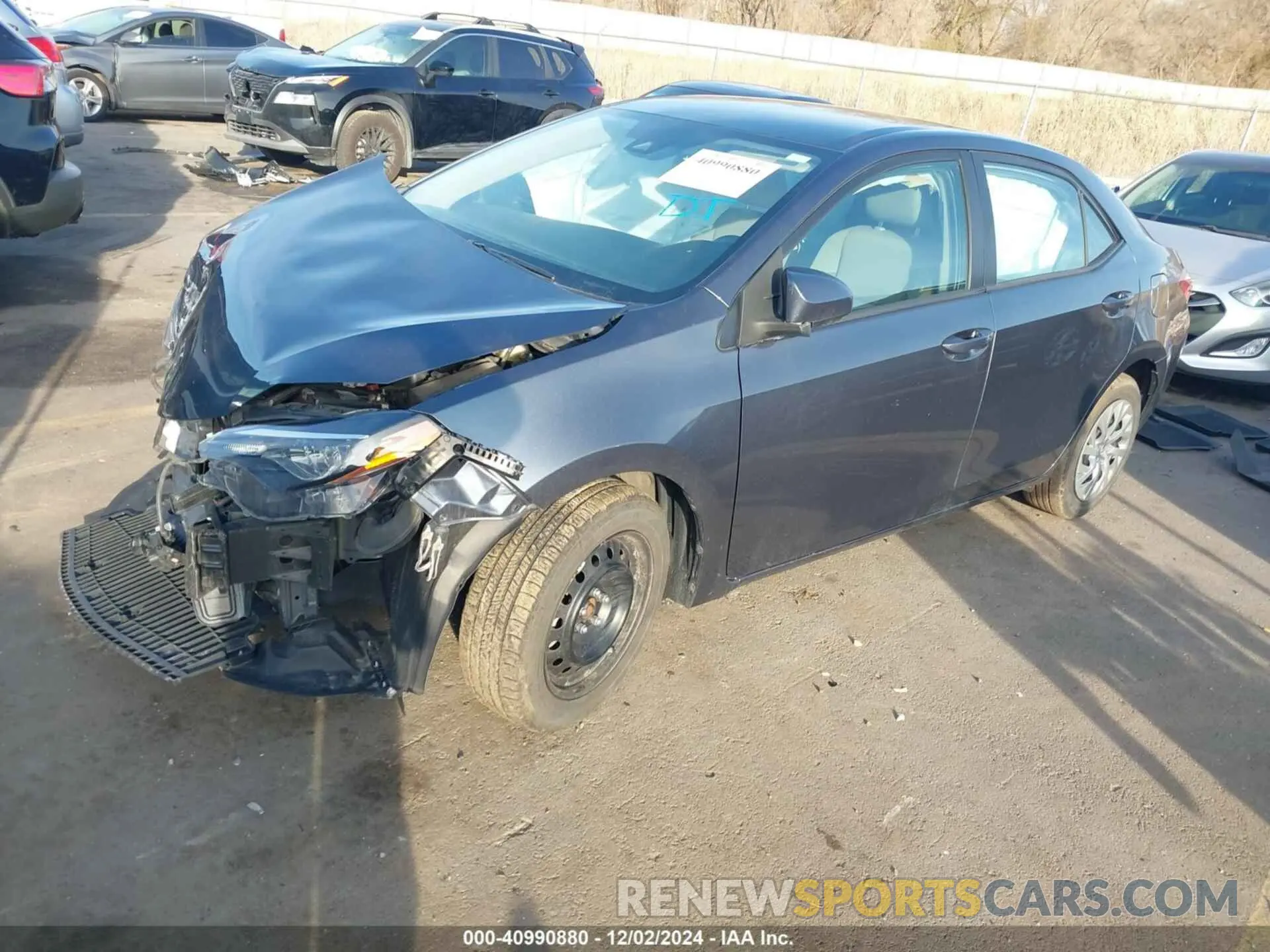 2 fotografías del automóvil dañado 2T1BURHE0KC175147 TOYOTA COROLLA 2019