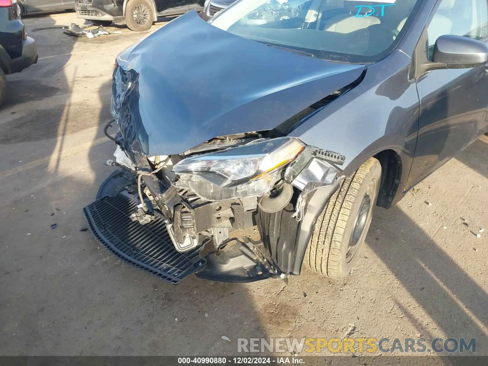 6 fotografías del automóvil dañado 2T1BURHE0KC175147 TOYOTA COROLLA 2019