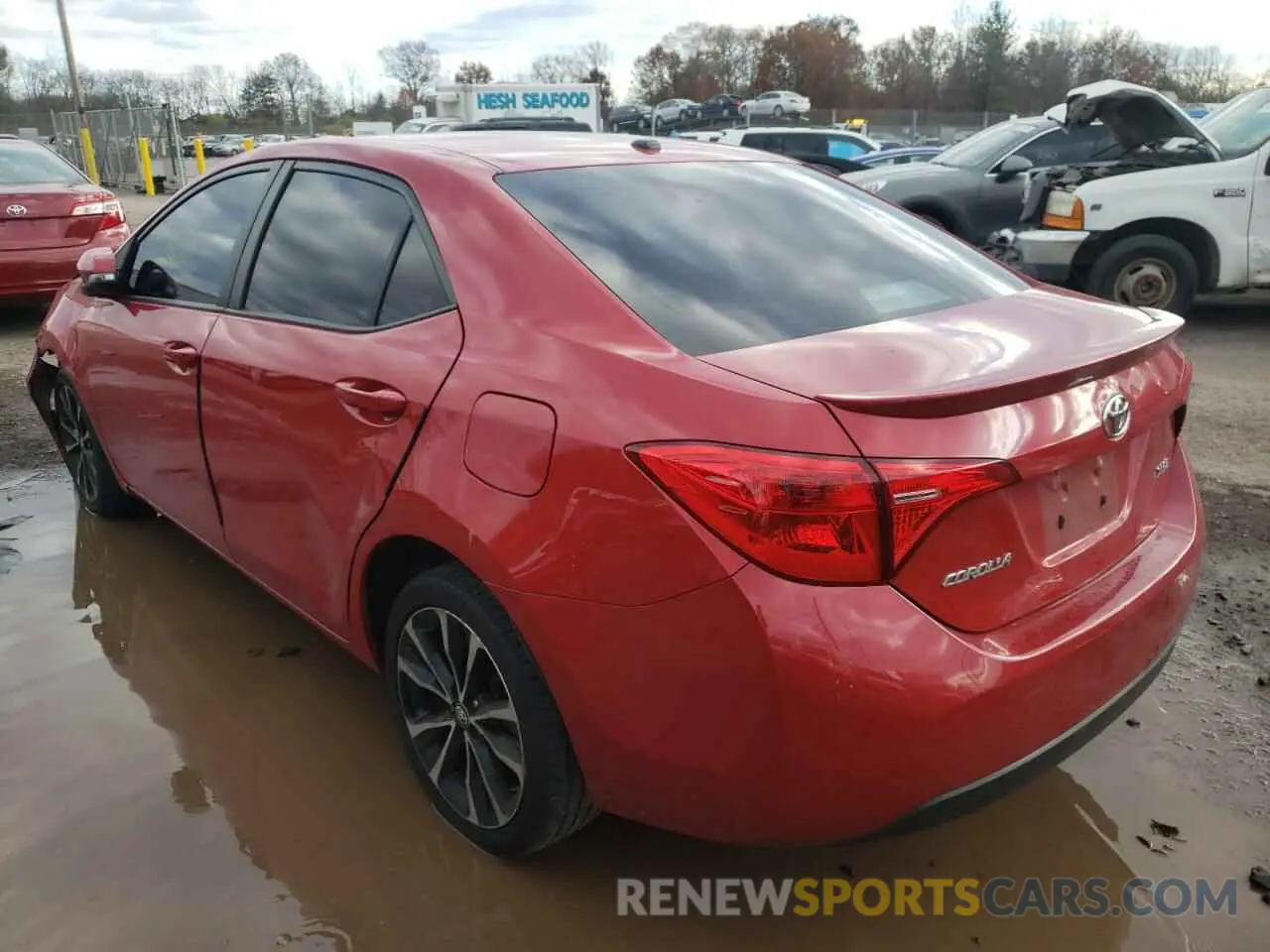3 fotografías del automóvil dañado 2T1BURHE0KC179604 TOYOTA COROLLA 2019