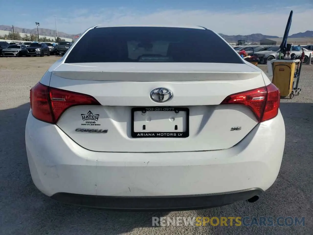 6 fotografías del automóvil dañado 2T1BURHE0KC180350 TOYOTA COROLLA 2019