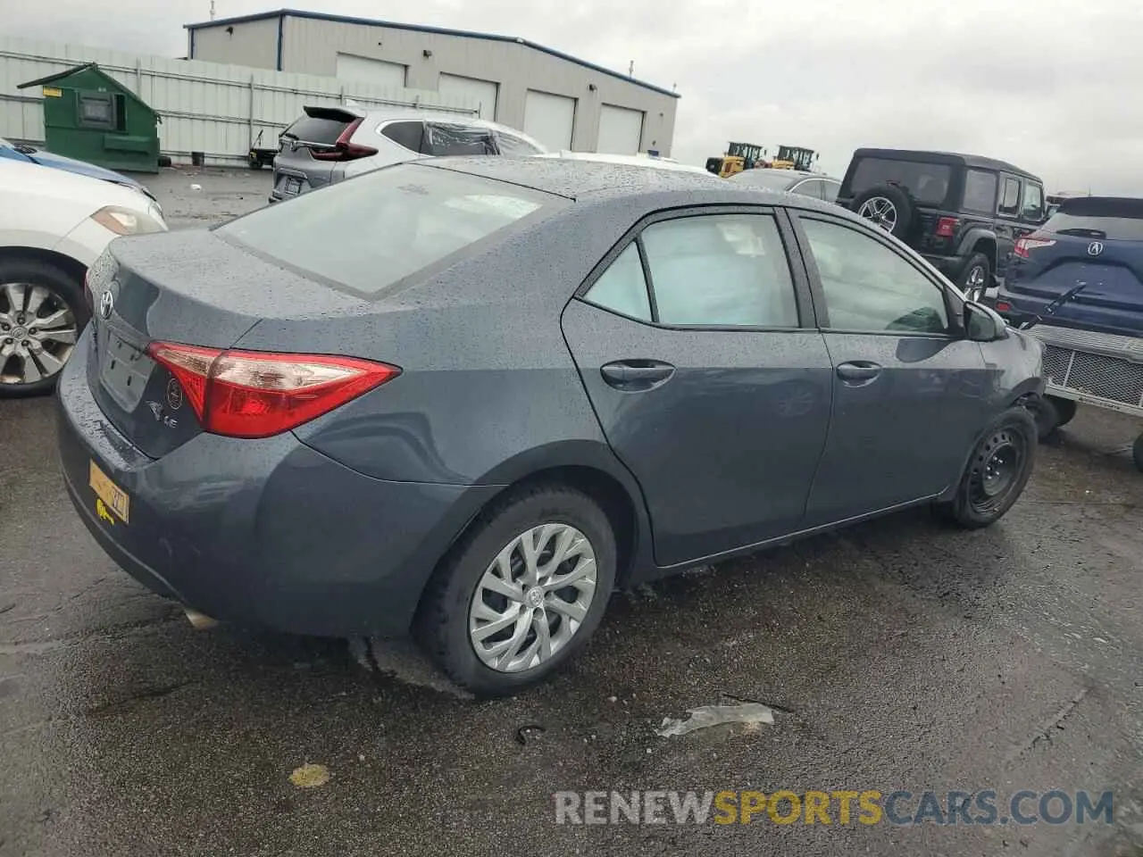 3 fotografías del automóvil dañado 2T1BURHE0KC182728 TOYOTA COROLLA 2019