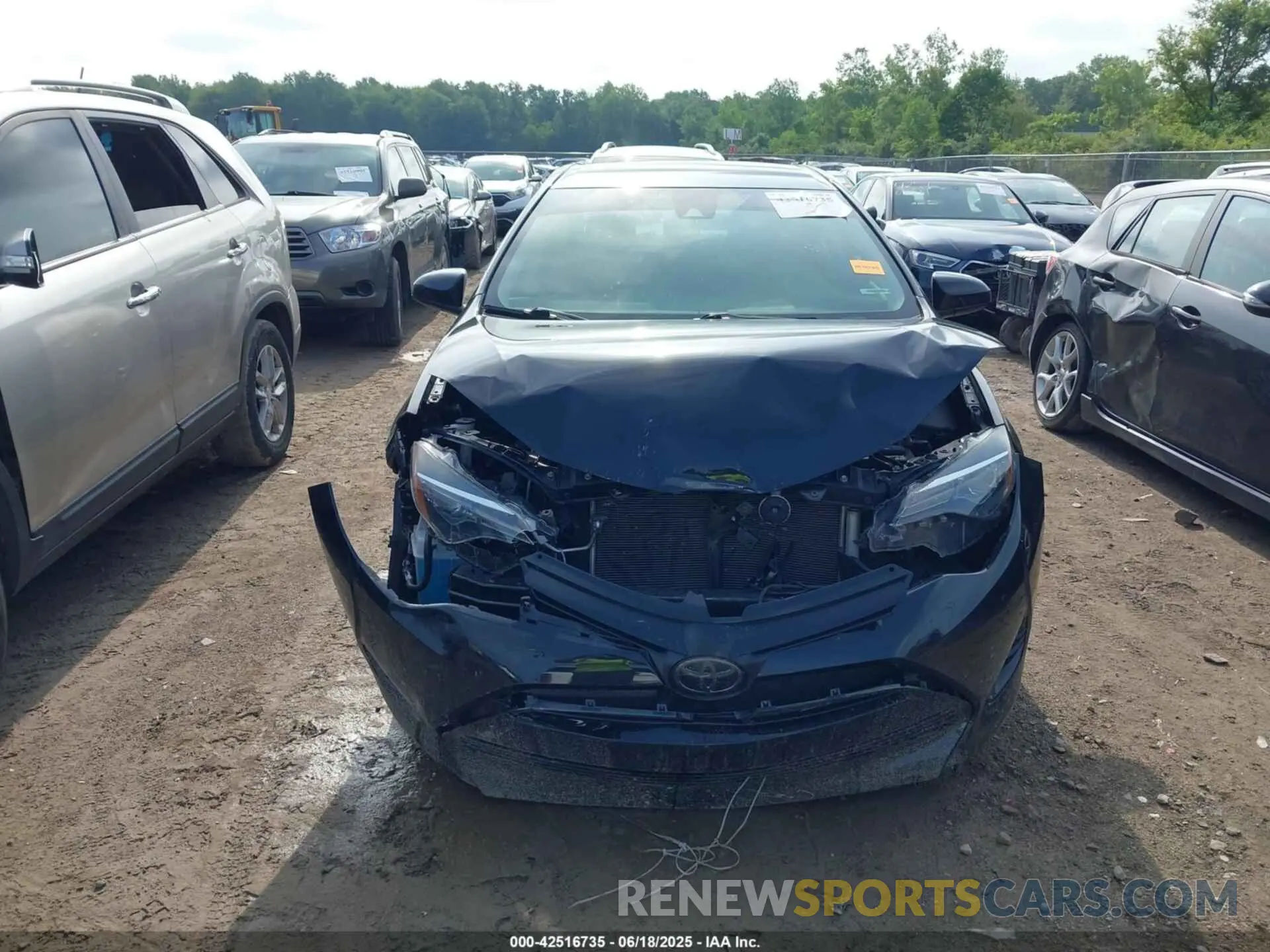 6 fotografías del automóvil dañado 2T1BURHE0KC187508 TOYOTA COROLLA 2019