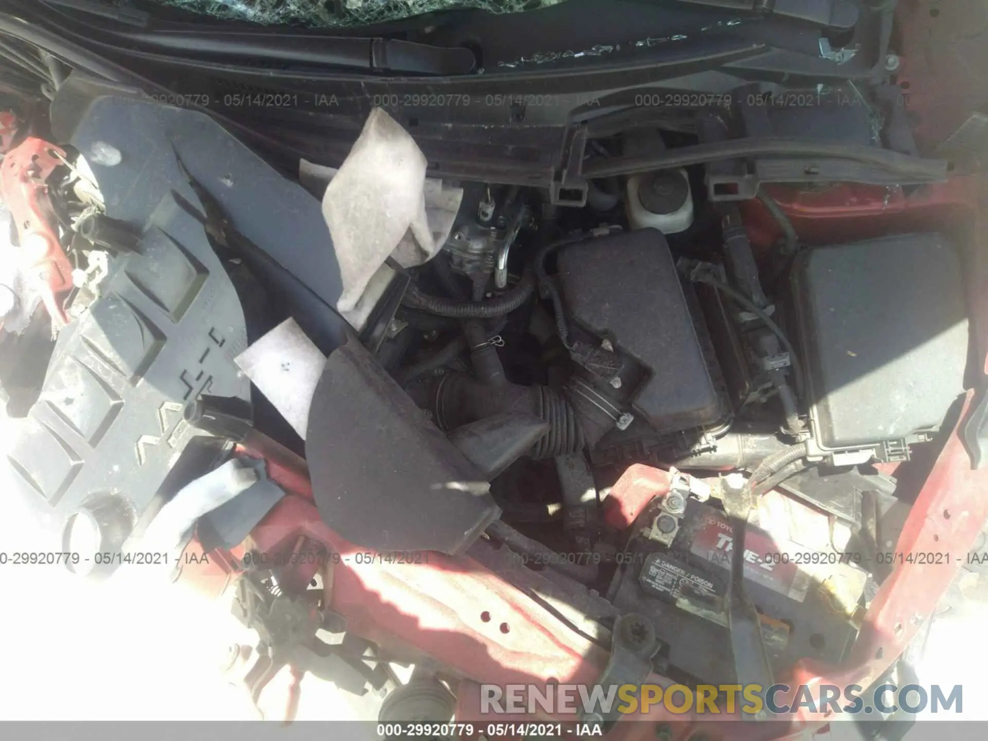 10 fotografías del automóvil dañado 2T1BURHE0KC191834 TOYOTA COROLLA 2019