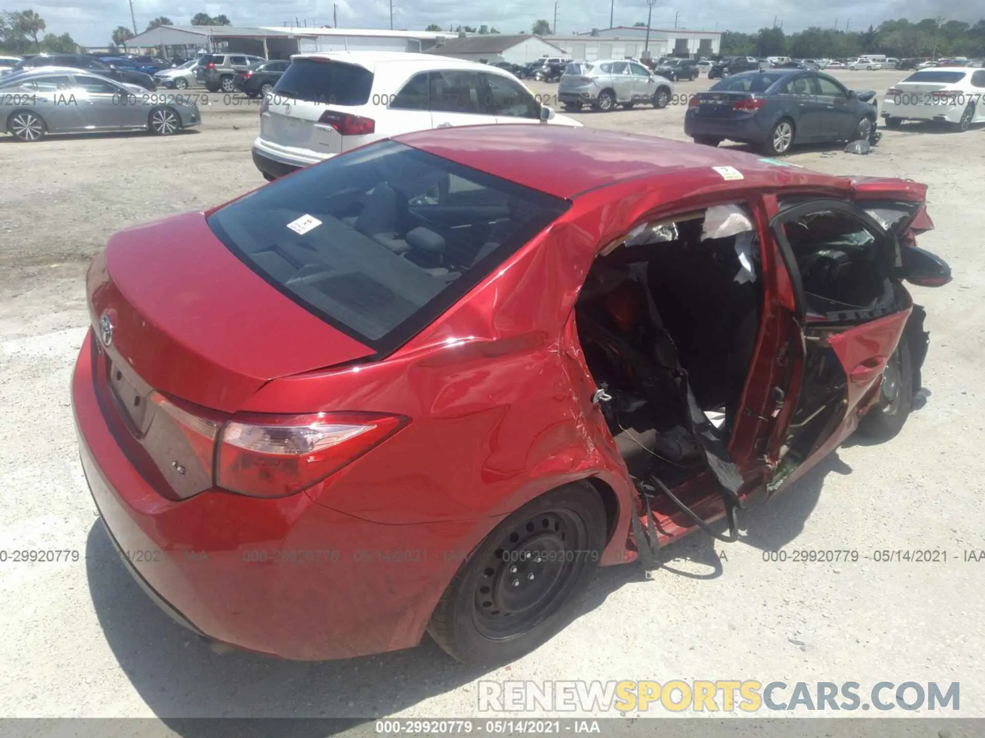 4 fotografías del automóvil dañado 2T1BURHE0KC191834 TOYOTA COROLLA 2019