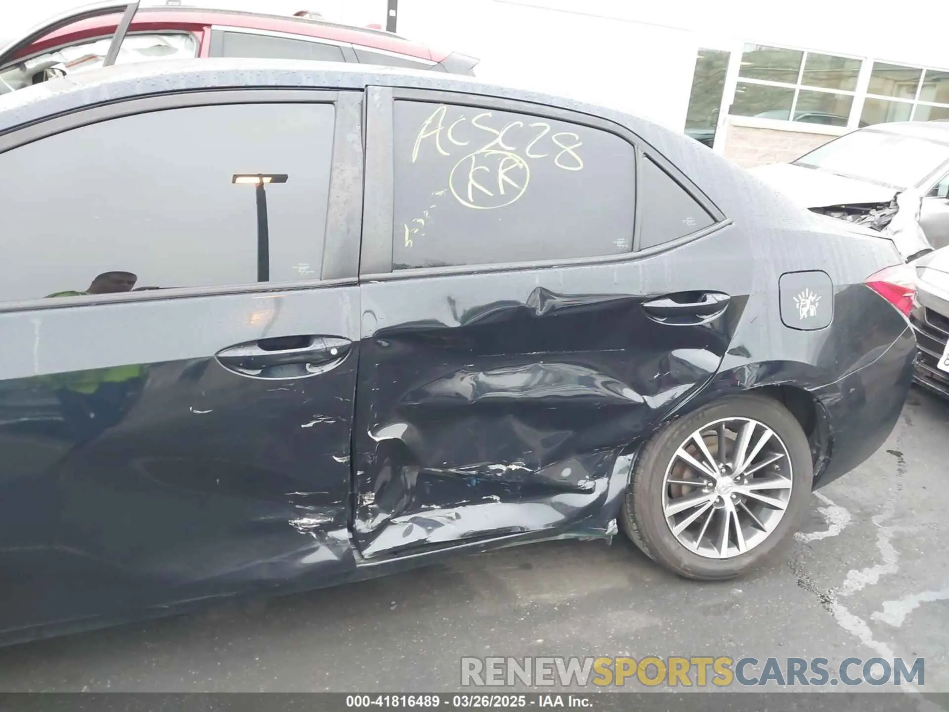 6 fotografías del automóvil dañado 2T1BURHE0KC195706 TOYOTA COROLLA 2019