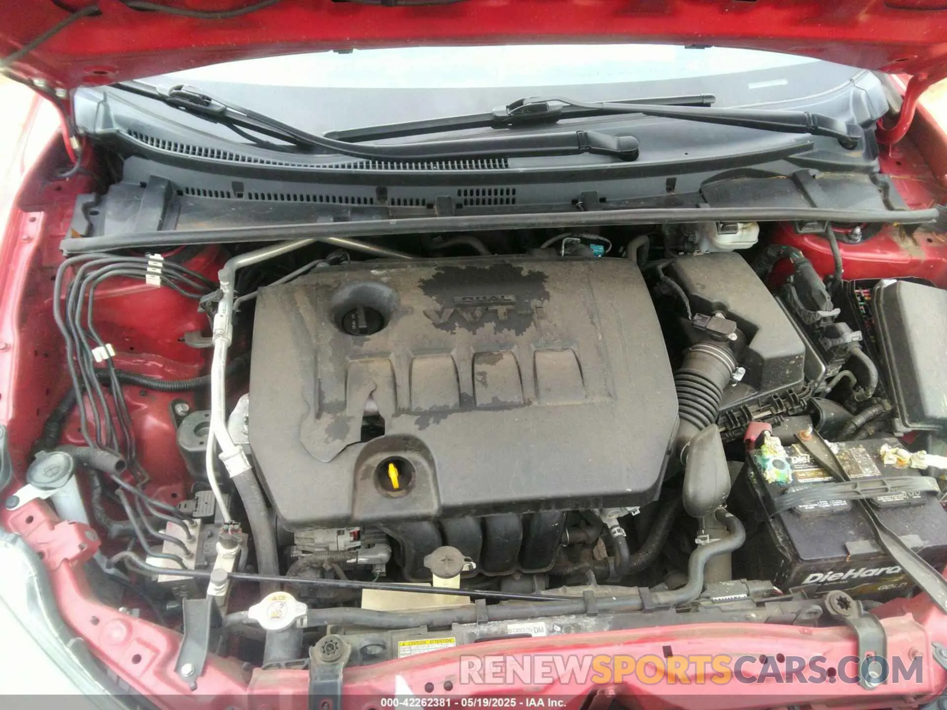 10 fotografías del automóvil dañado 2T1BURHE0KC212830 TOYOTA COROLLA 2019