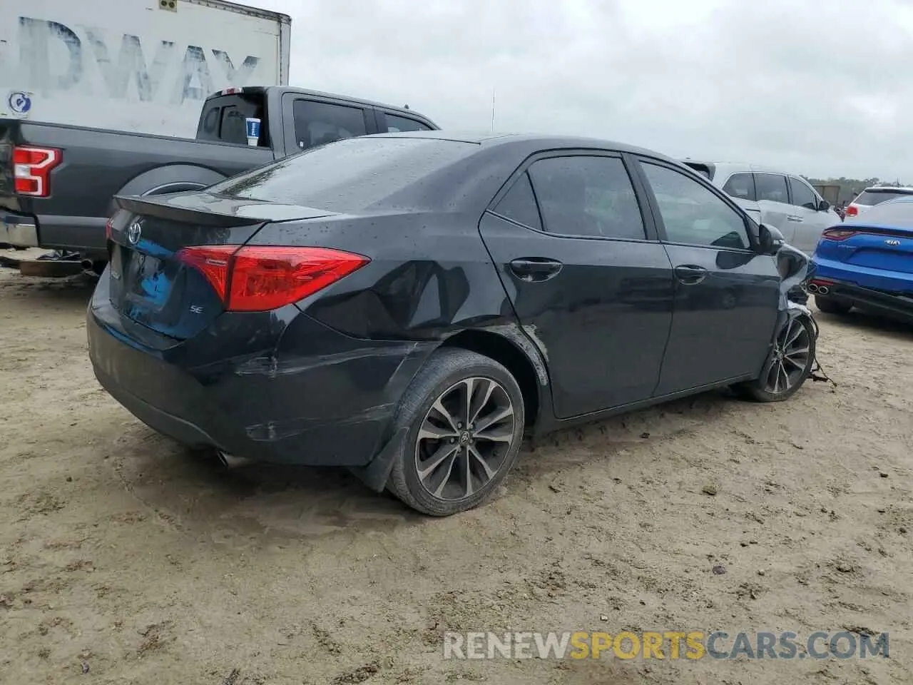 3 fotografías del automóvil dañado 2T1BURHE0KC214609 TOYOTA COROLLA 2019