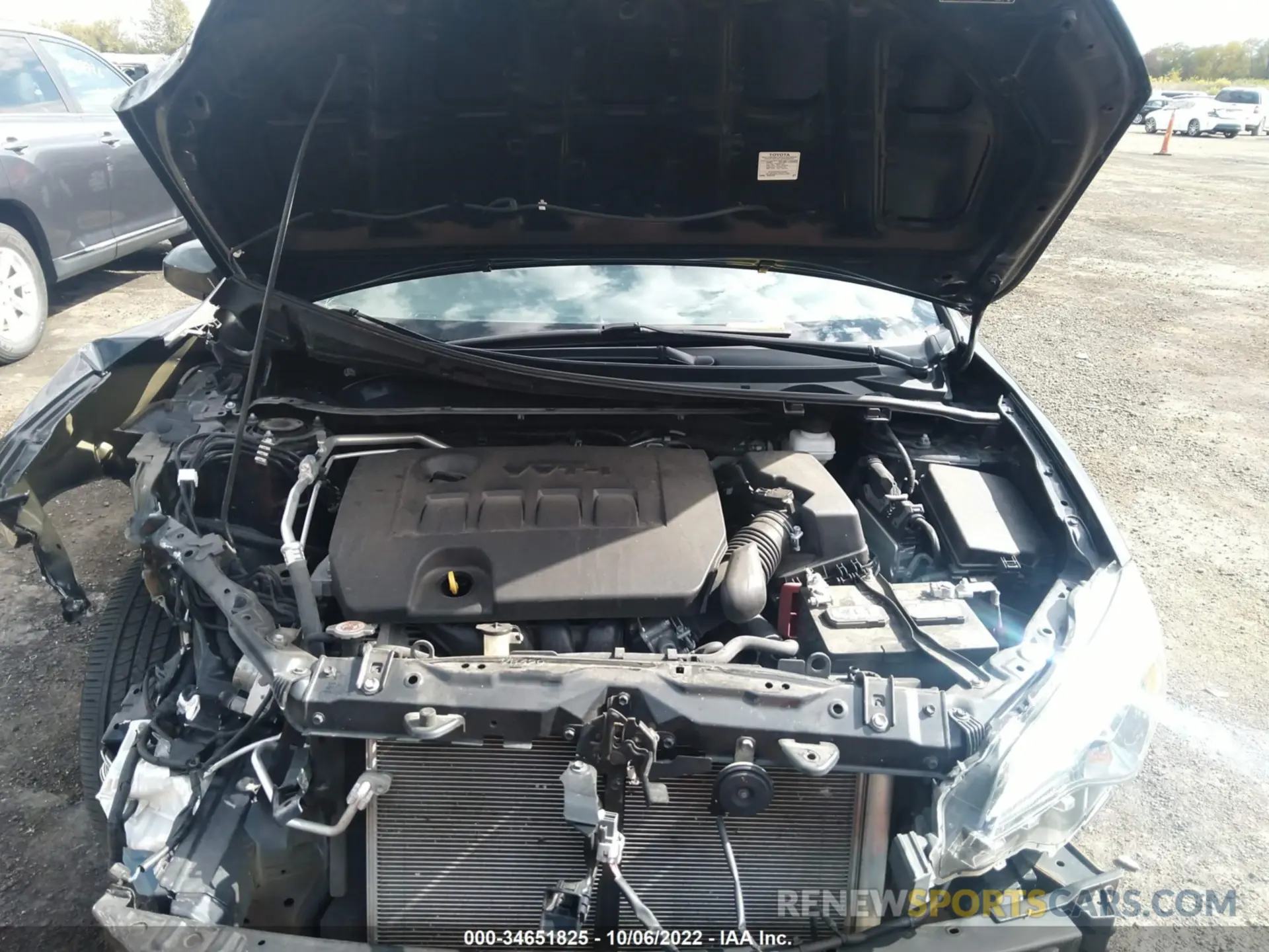 10 fotografías del automóvil dañado 2T1BURHE0KC220104 TOYOTA COROLLA 2019