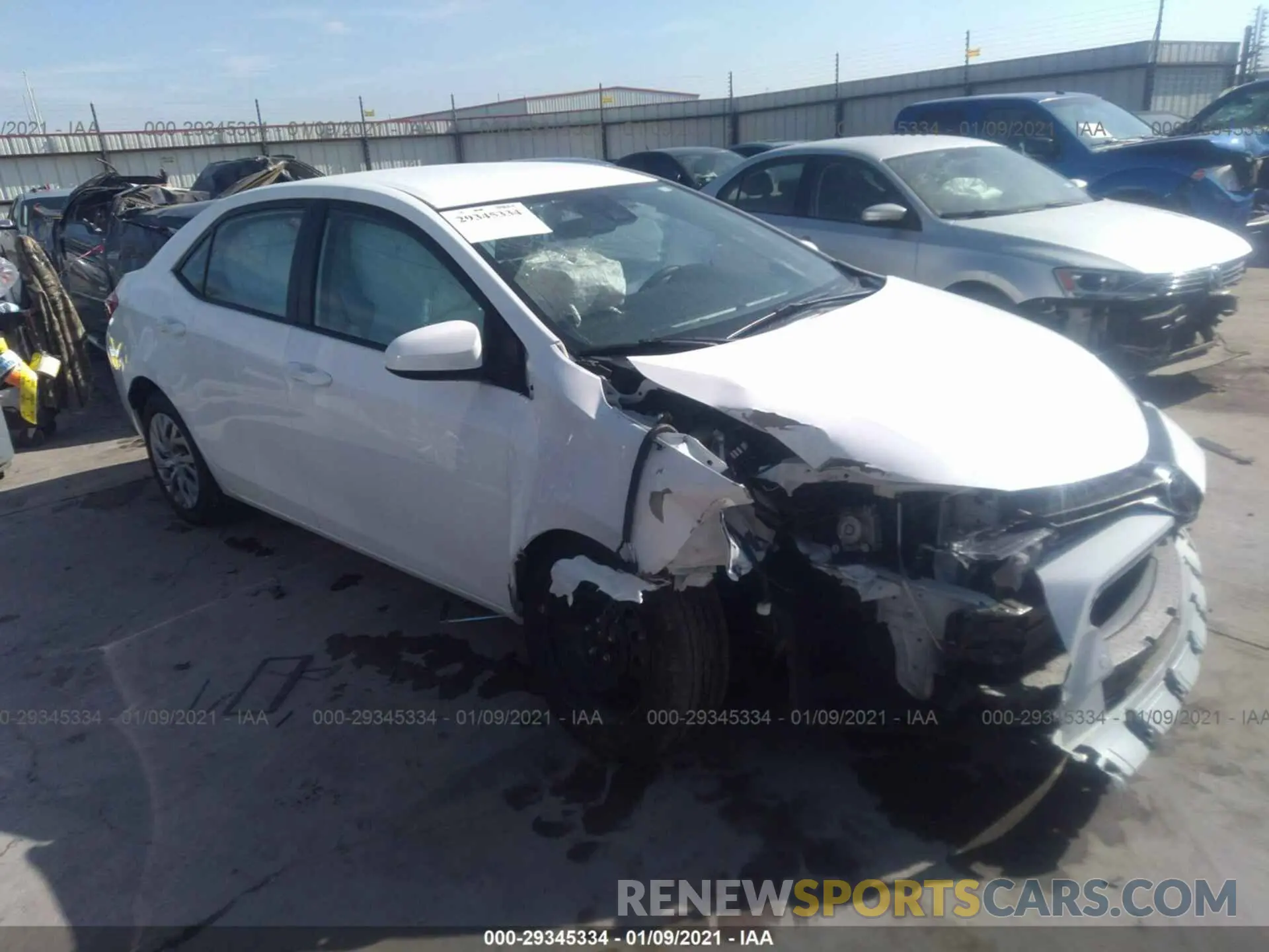 1 fotografías del automóvil dañado 2T1BURHE0KC230664 TOYOTA COROLLA 2019