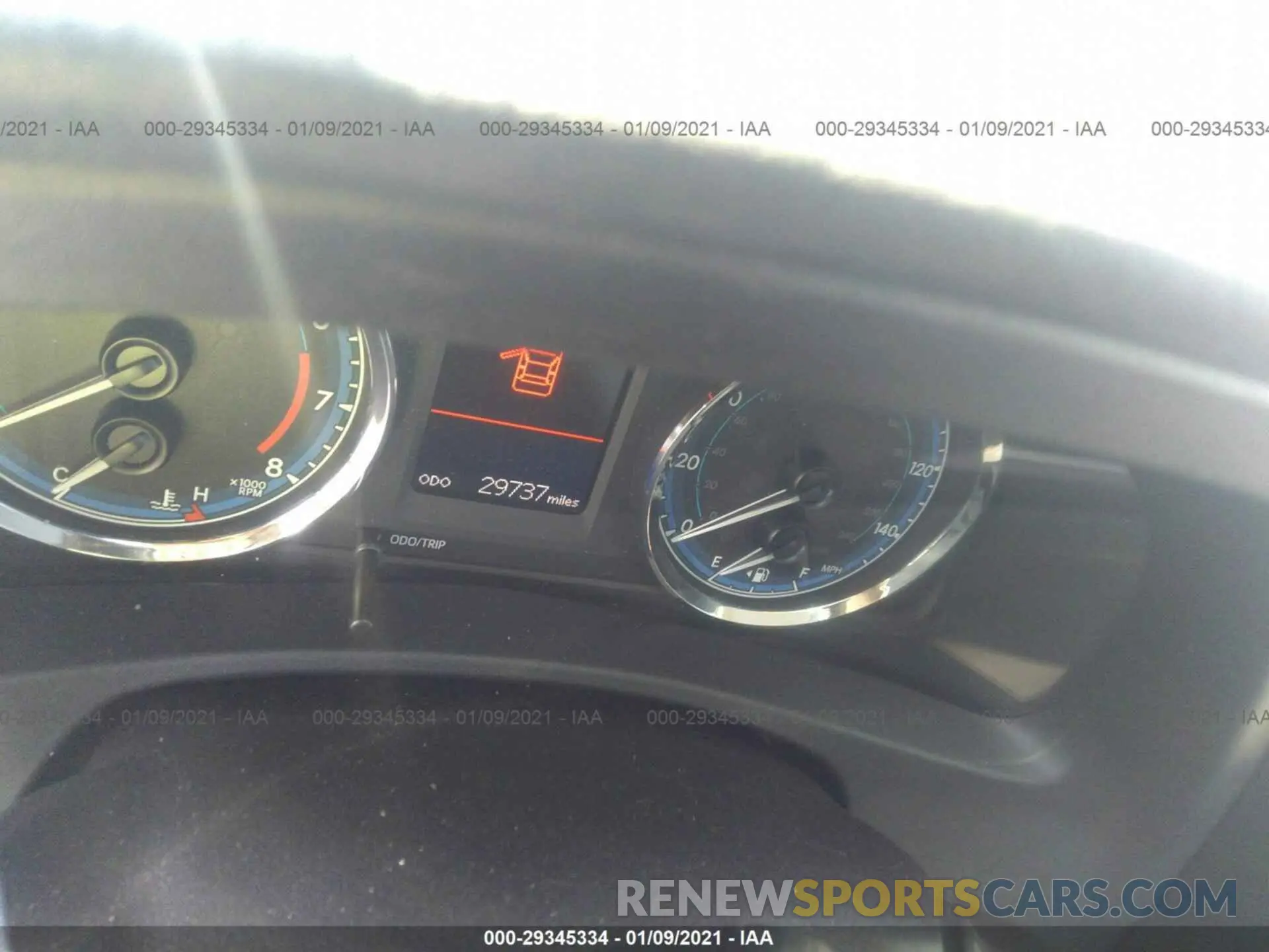 7 fotografías del automóvil dañado 2T1BURHE0KC230664 TOYOTA COROLLA 2019