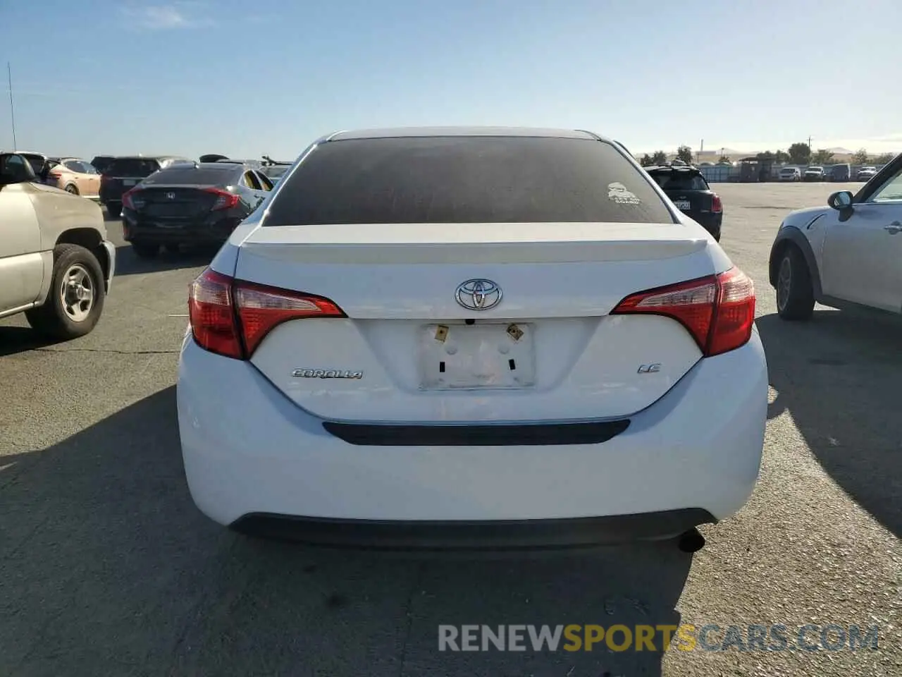 6 fotografías del automóvil dañado 2T1BURHE0KC237999 TOYOTA COROLLA 2019