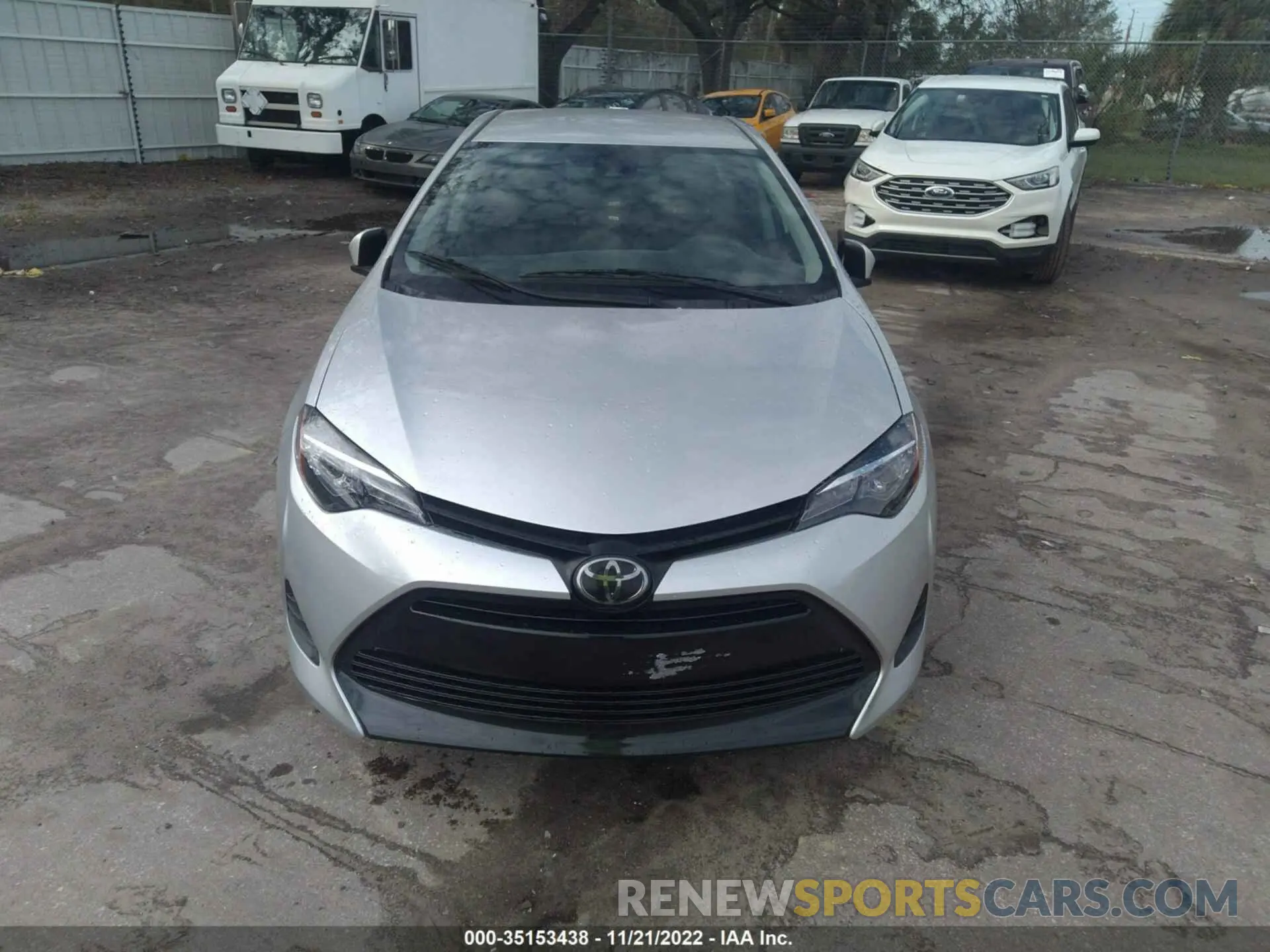 6 fotografías del automóvil dañado 2T1BURHE0KC240708 TOYOTA COROLLA 2019