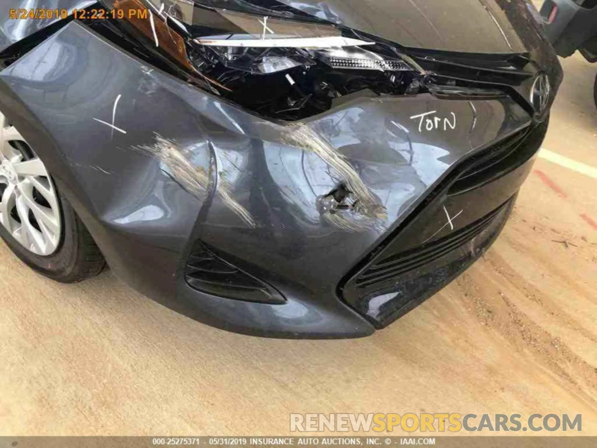 13 fotografías del automóvil dañado 2T1BURHE0KC242572 TOYOTA COROLLA 2019