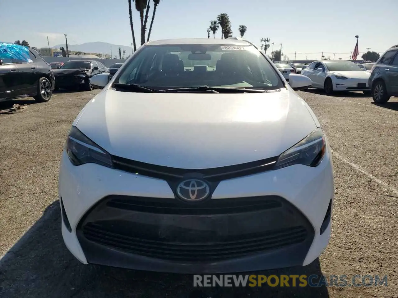 5 fotografías del automóvil dañado 2T1BURHE1KC127320 TOYOTA COROLLA 2019