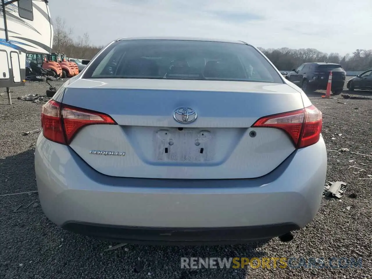 6 fotografías del automóvil dañado 2T1BURHE1KC154095 TOYOTA COROLLA 2019