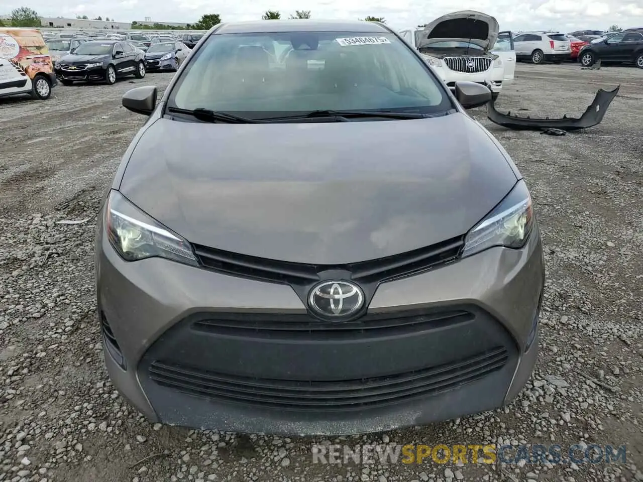 5 fotografías del automóvil dañado 2T1BURHE1KC154338 TOYOTA COROLLA 2019