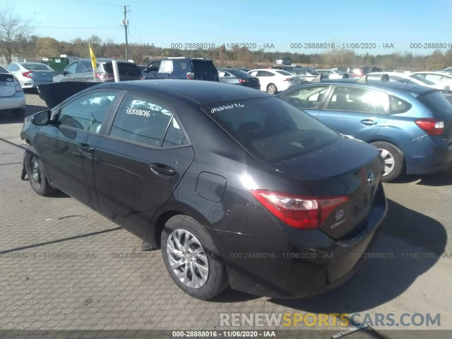 3 fotografías del automóvil dañado 2T1BURHE1KC154730 TOYOTA COROLLA 2019