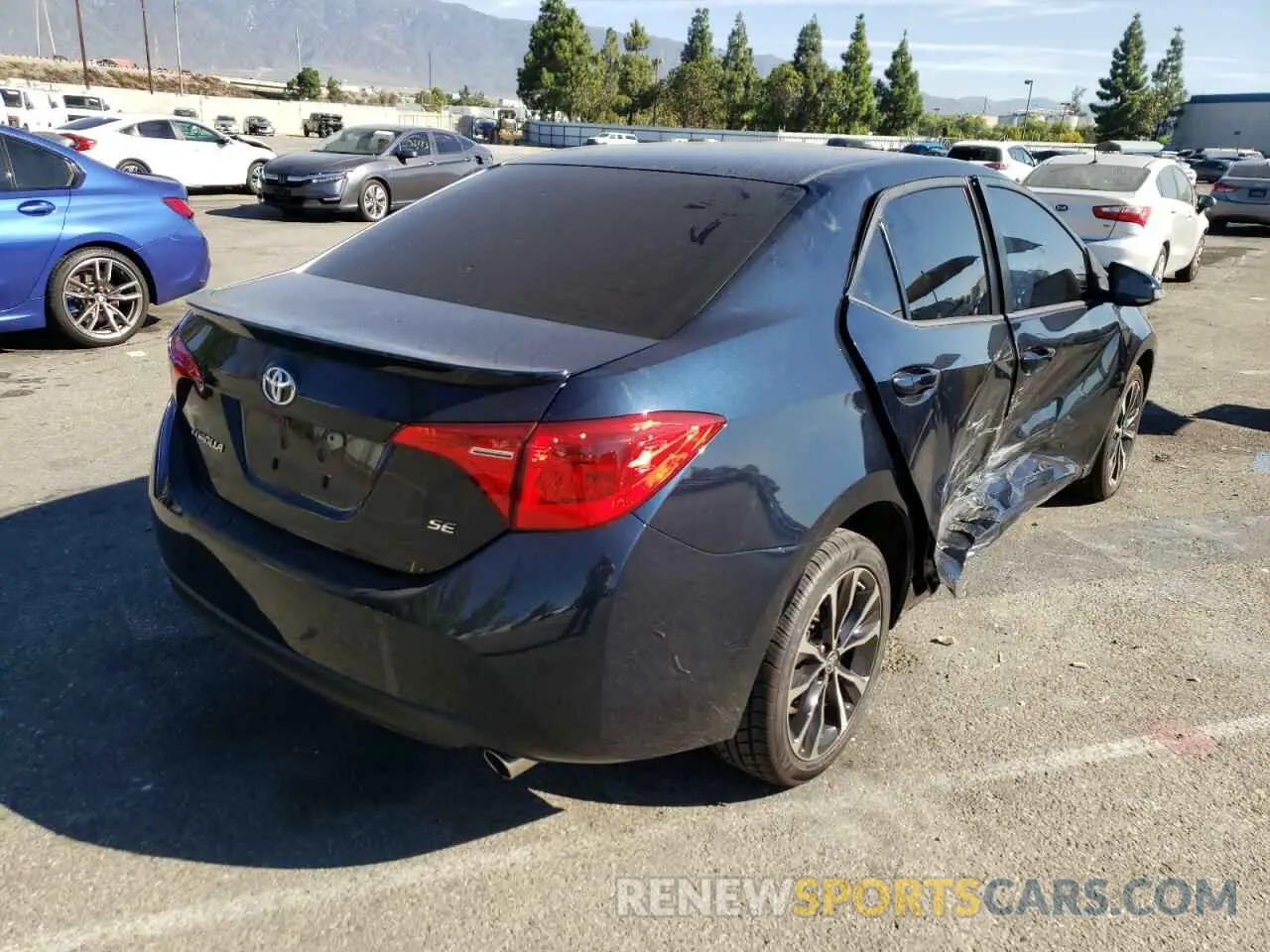4 fotografías del automóvil dañado 2T1BURHE1KC160107 TOYOTA COROLLA 2019