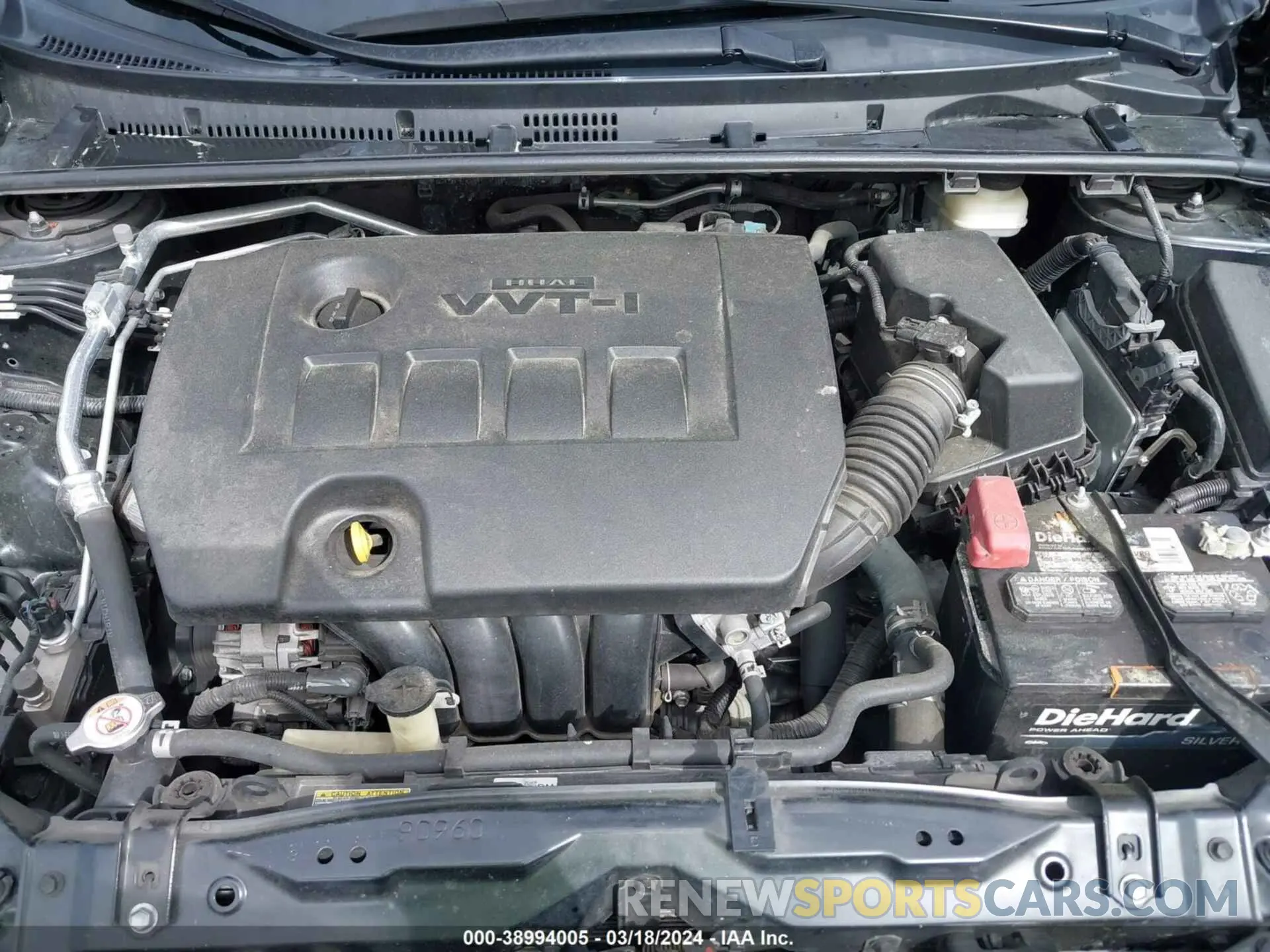 10 fotografías del automóvil dañado 2T1BURHE1KC162777 TOYOTA COROLLA 2019
