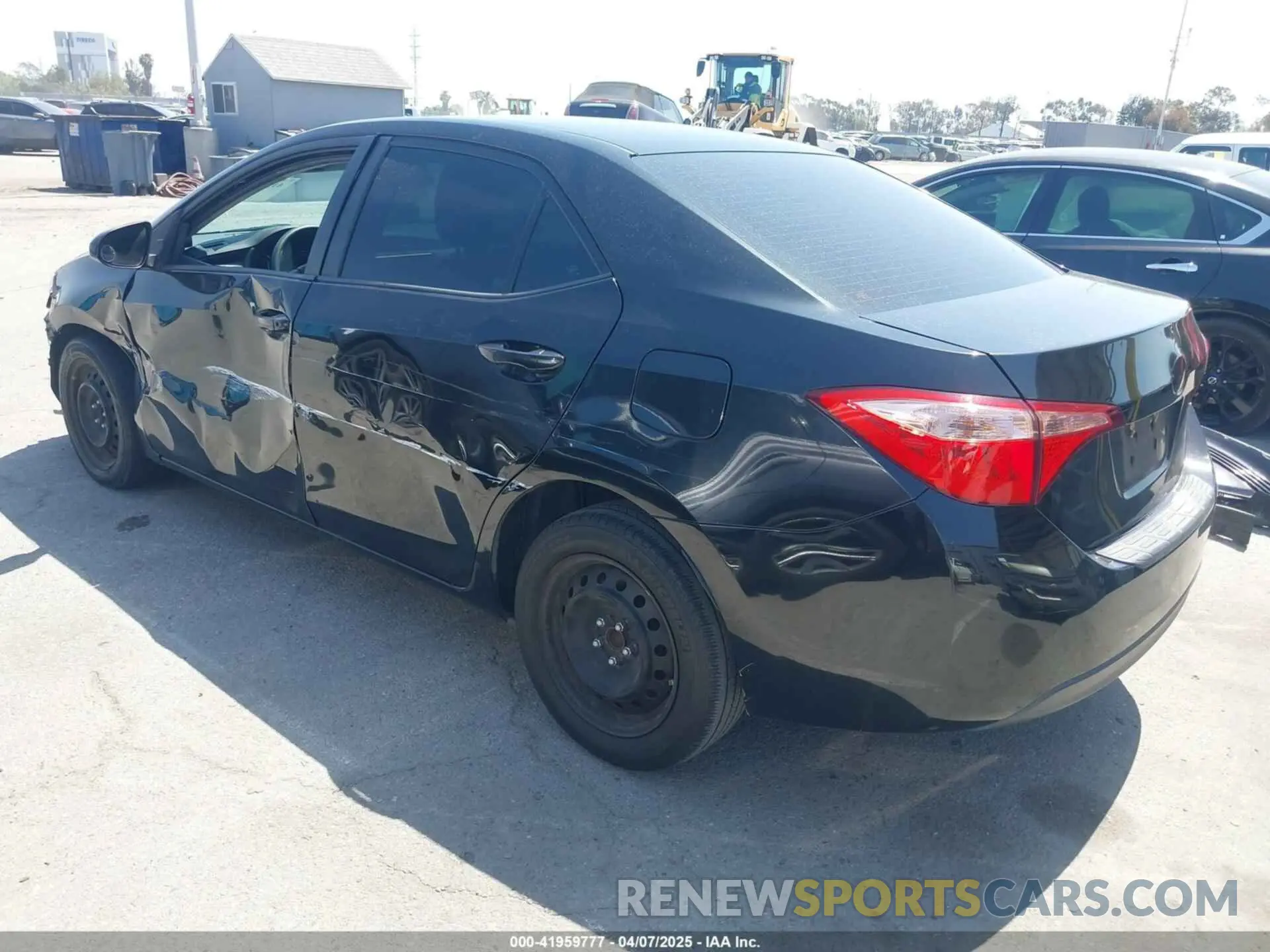 3 fotografías del automóvil dañado 2T1BURHE1KC166800 TOYOTA COROLLA 2019