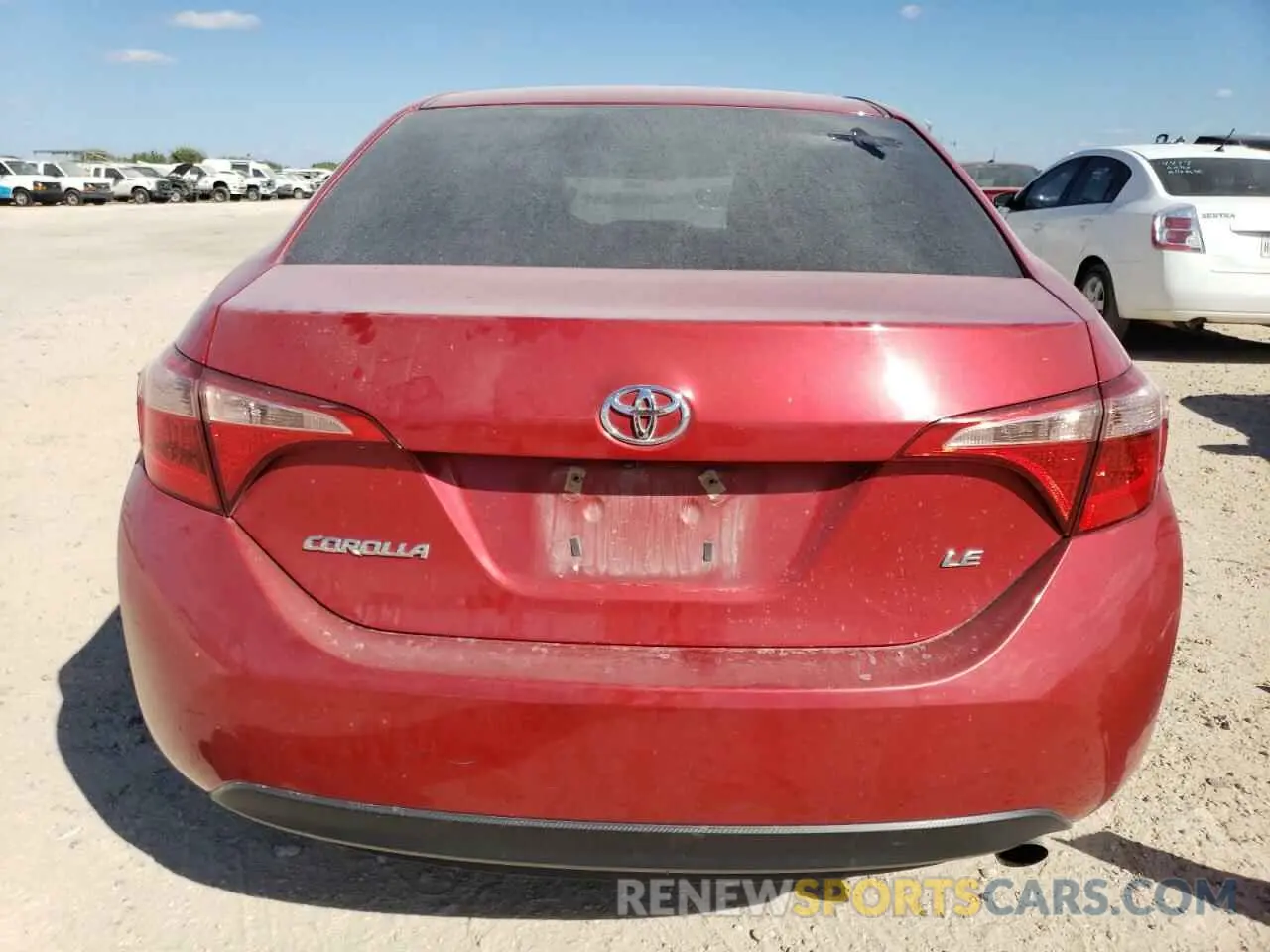 6 fotografías del automóvil dañado 2T1BURHE1KC170152 TOYOTA COROLLA 2019