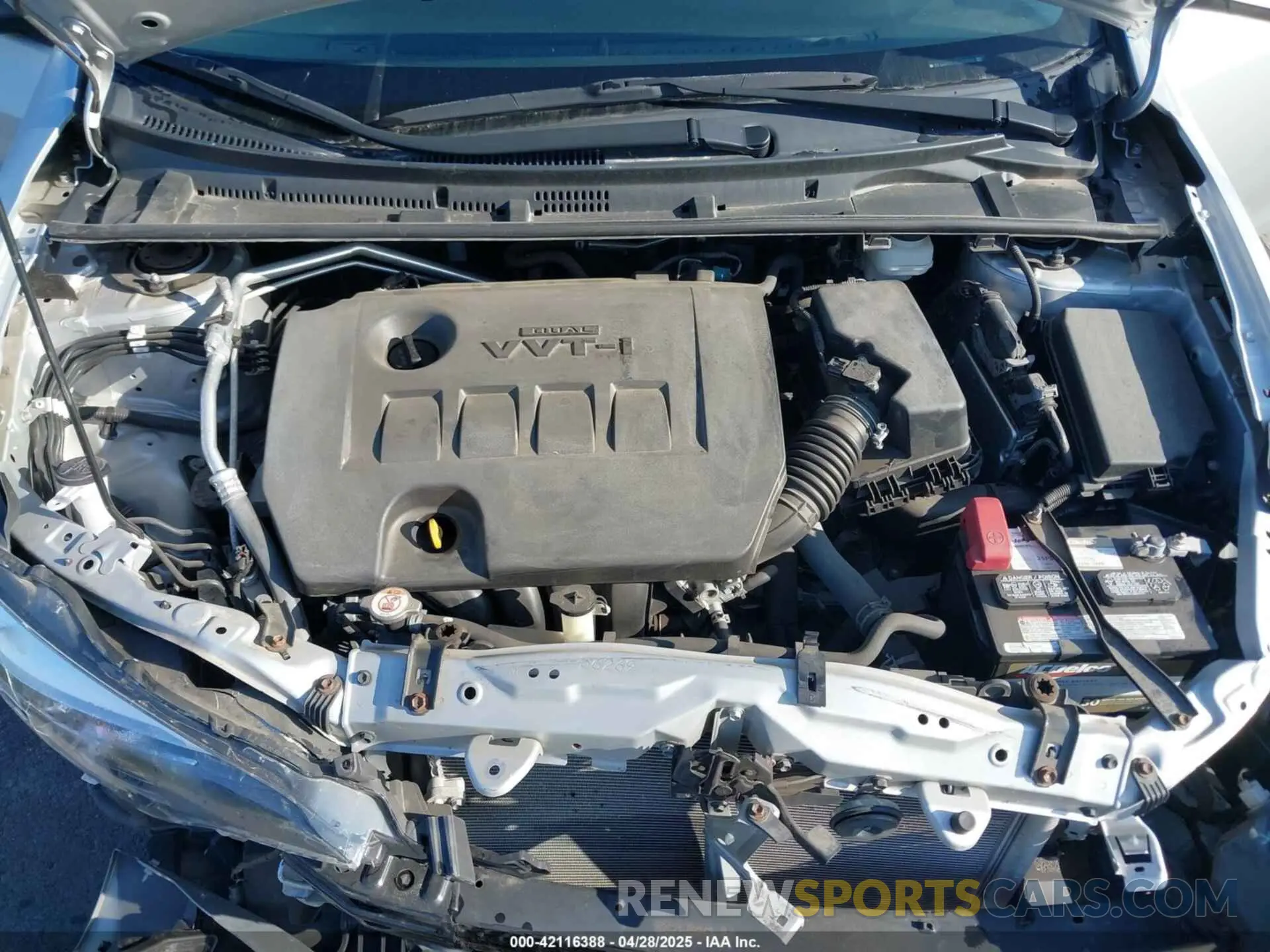 10 fotografías del automóvil dañado 2T1BURHE1KC178056 TOYOTA COROLLA 2019