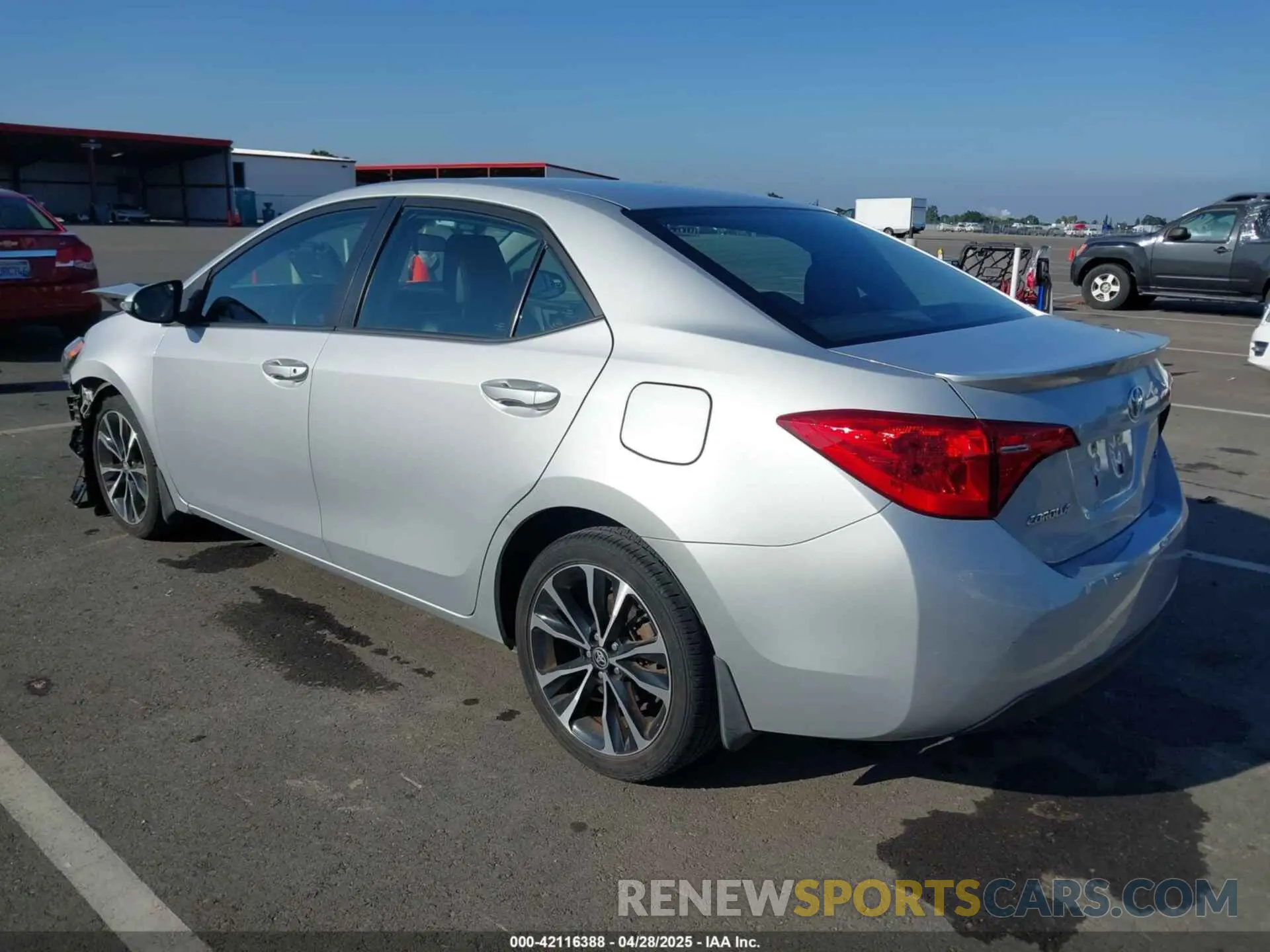 3 fotografías del automóvil dañado 2T1BURHE1KC178056 TOYOTA COROLLA 2019