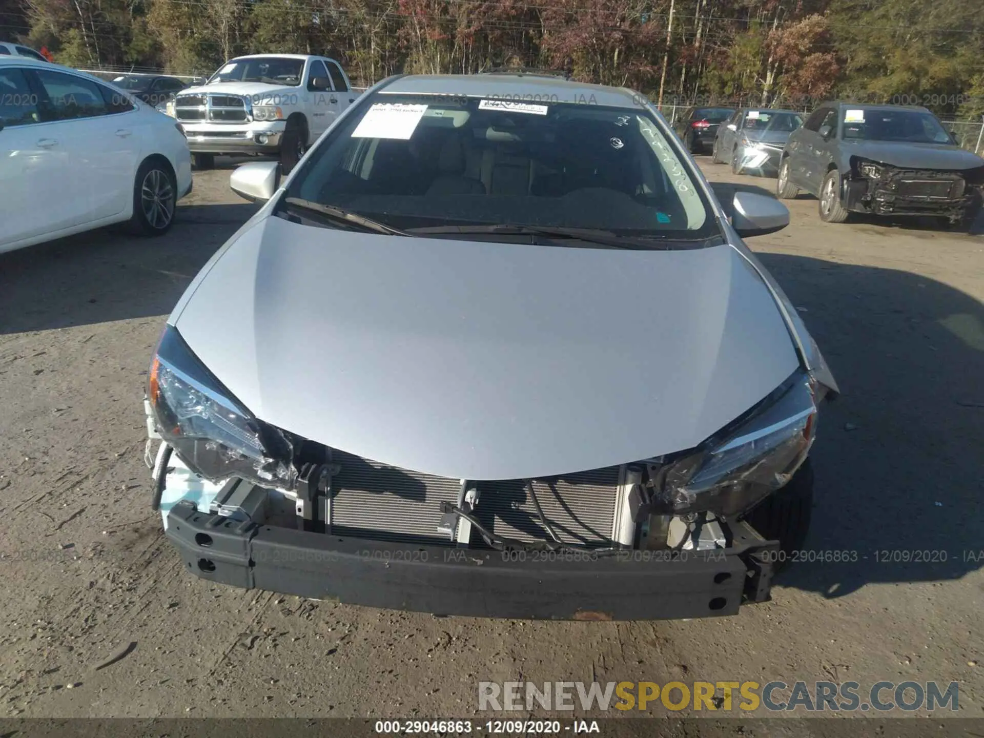 6 fotografías del automóvil dañado 2T1BURHE1KC179238 TOYOTA COROLLA 2019