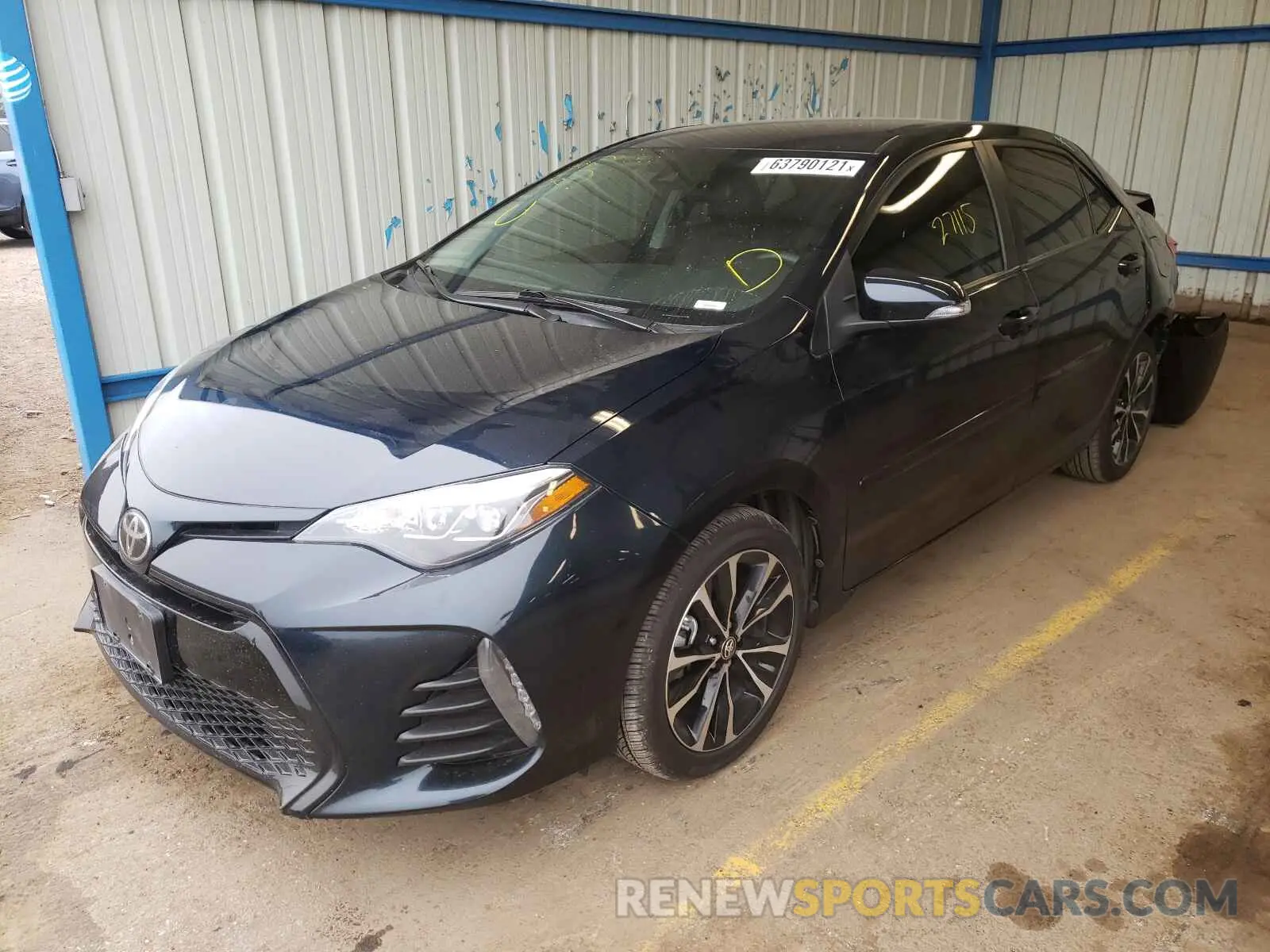 2 fotografías del automóvil dañado 2T1BURHE1KC180938 TOYOTA COROLLA 2019