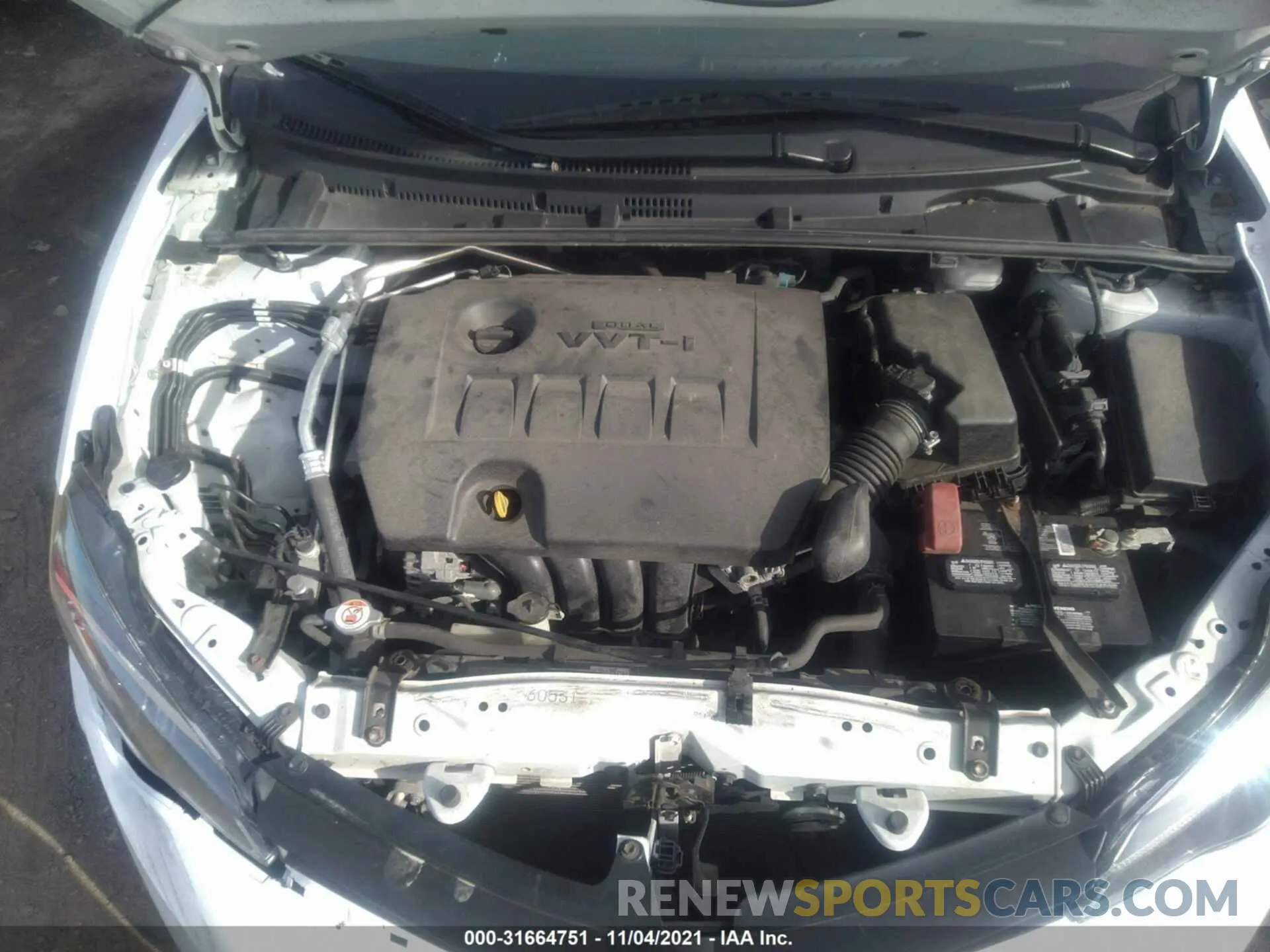 10 fotografías del automóvil dañado 2T1BURHE1KC182348 TOYOTA COROLLA 2019
