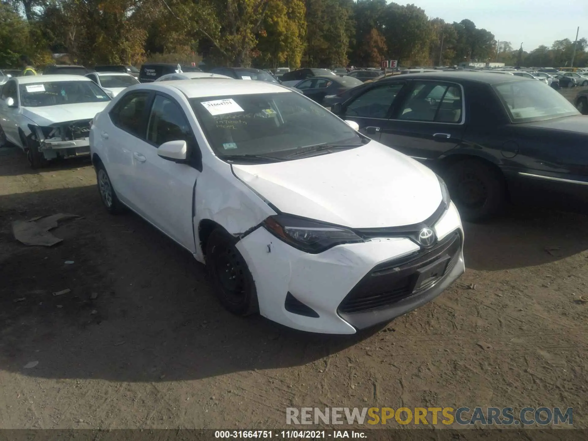 6 fotografías del automóvil dañado 2T1BURHE1KC182348 TOYOTA COROLLA 2019
