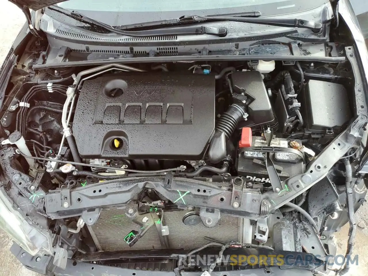 11 fotografías del automóvil dañado 2T1BURHE1KC186691 TOYOTA COROLLA 2019